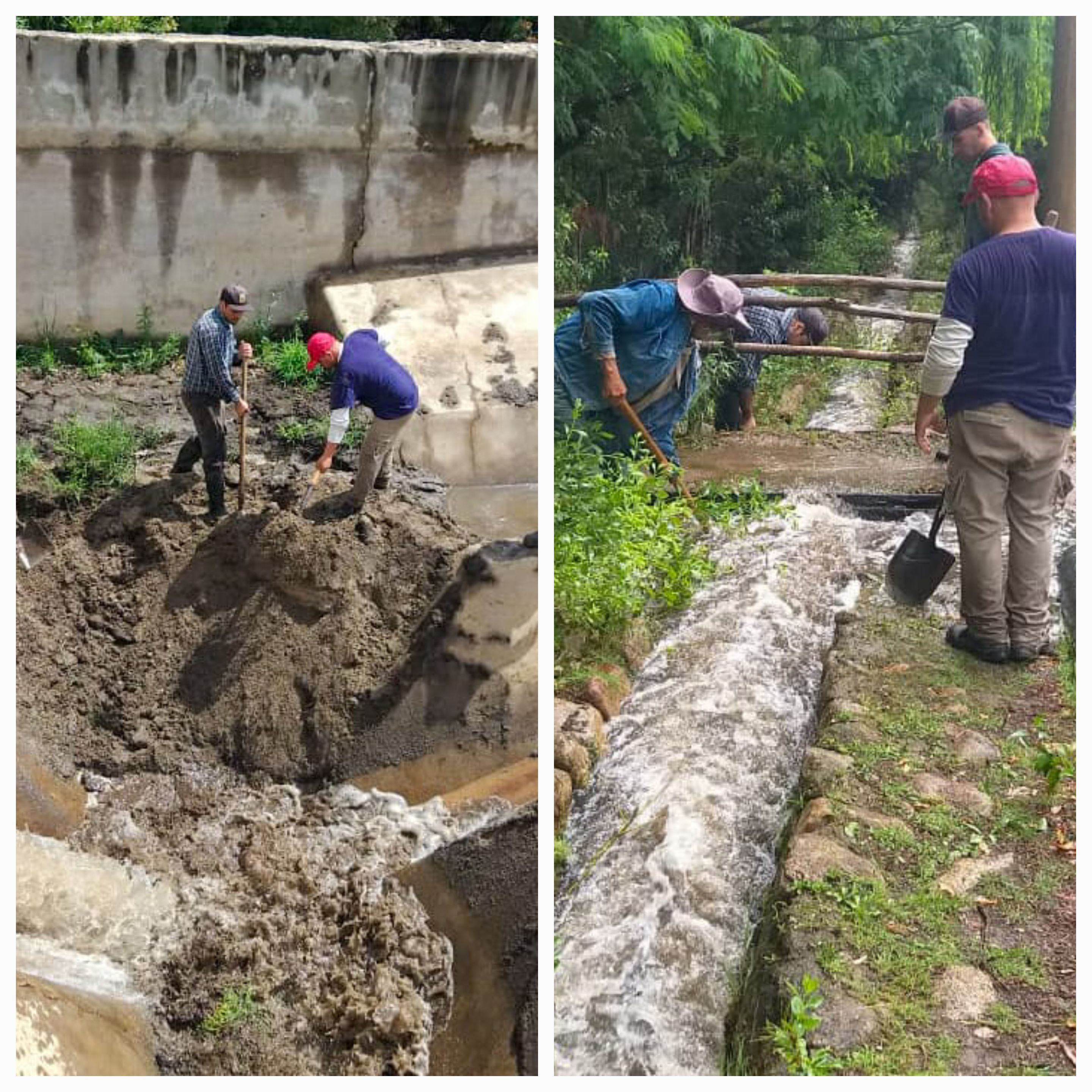 Agua y Energía. Despliegan un operativo de mantenimiento en la obra de captación de agua en la costa riojana.