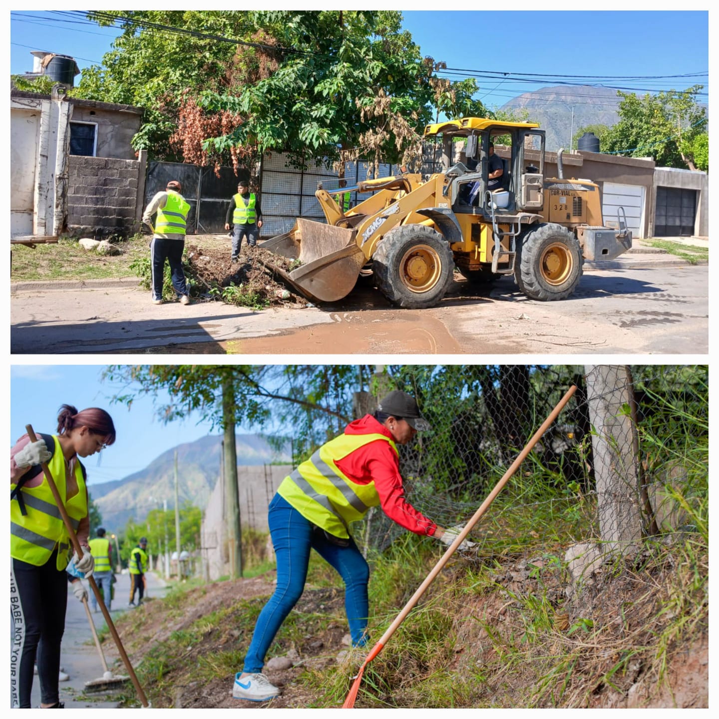 Vecinos y vecinas destacan los trabajos realizados durante el operativo en el barrio Alunai.