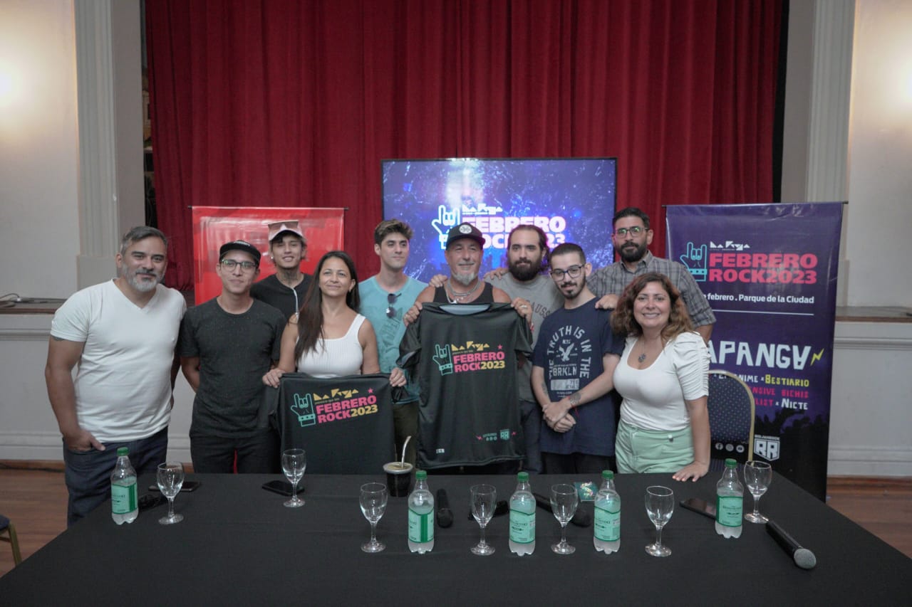 Con la presencia del “Mono” de Kapanga se anunció el Febrero Rock 2023