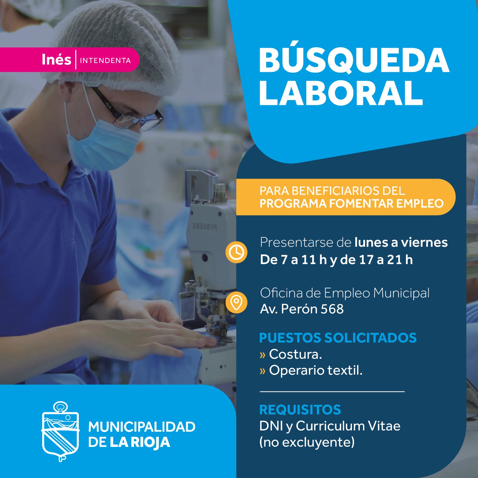 La Municipalidad facilita la inserción laboral de beneficiarios del programa Fomentar Empleo