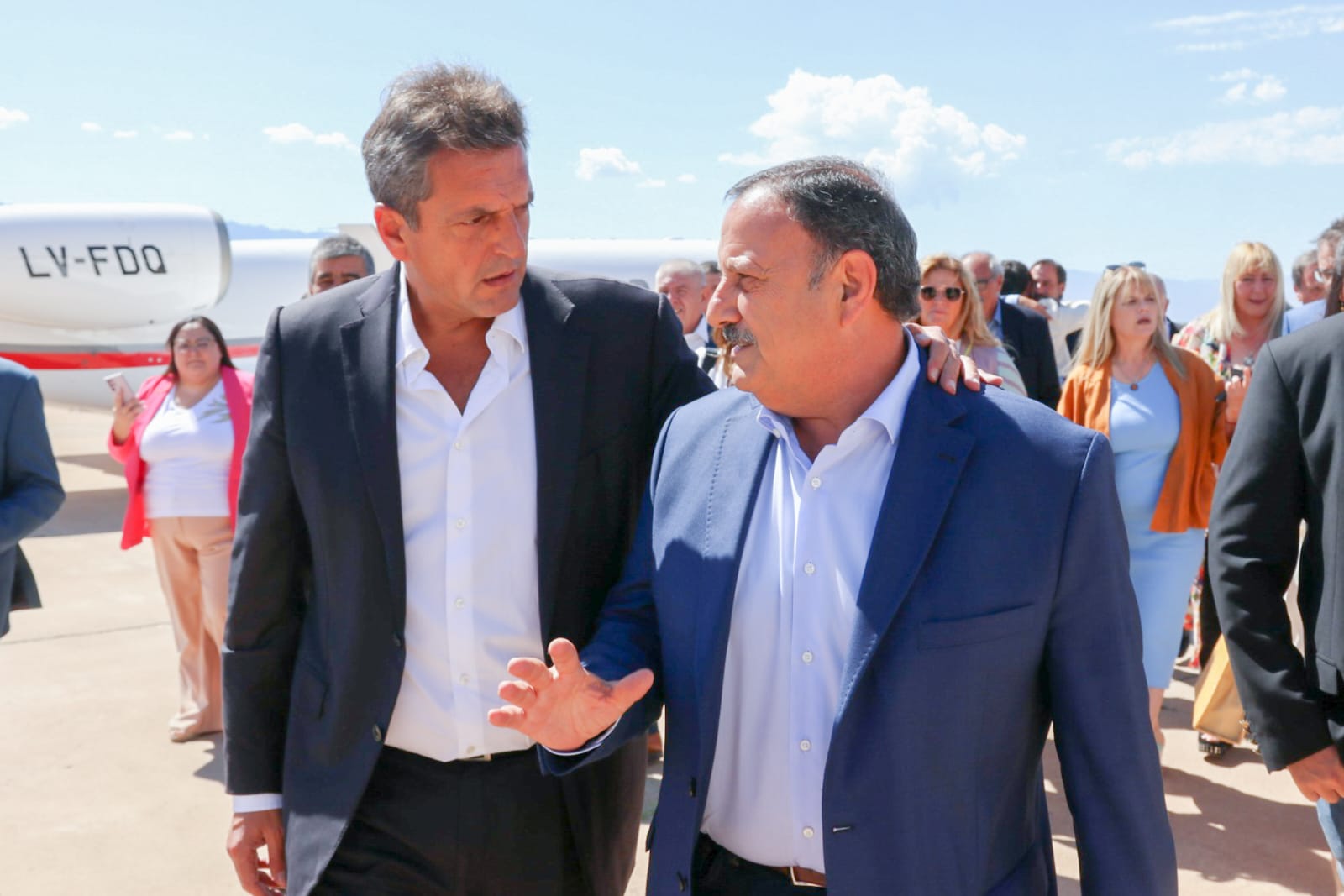 Espaldarazo de la Nacion a Quintela. Massa ponderó el capital humano y los recursos renovables de la provincia