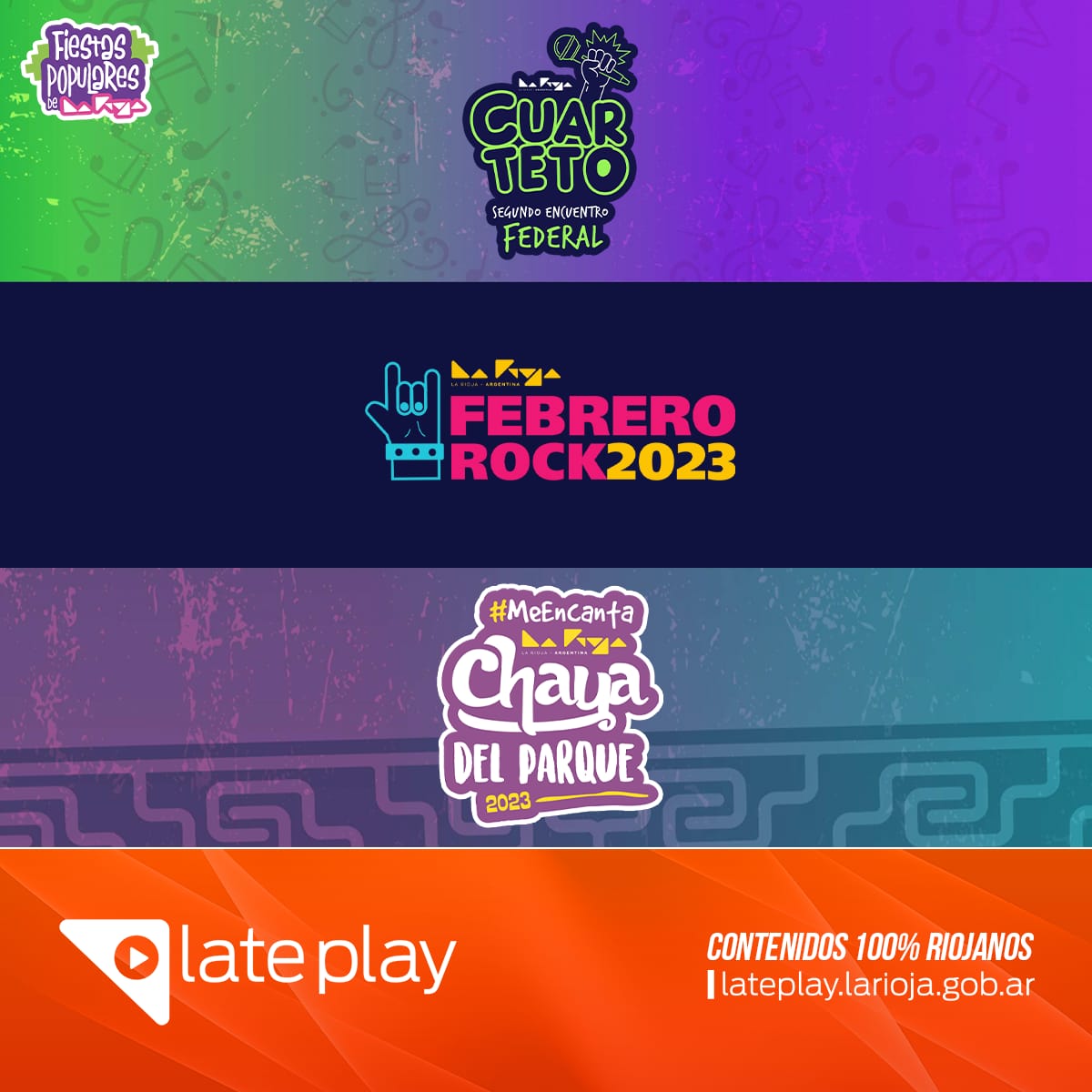 Lateplay transmitirá las Fiestas Populares que se realizarán hasta fines de febrero 