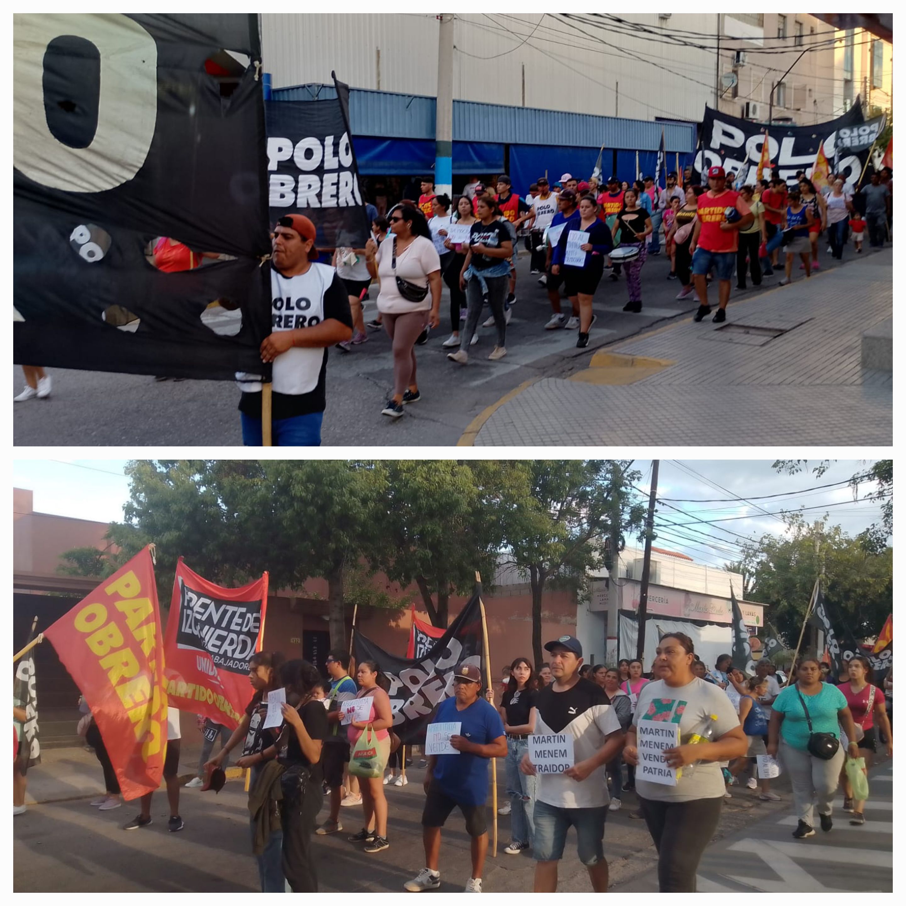 Manifestacion en la sede de la Libertad Avanza contra la ley Omnibus..