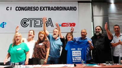 CTERA anunció paro nacional docente y movilizaciones para el próximo lunes.