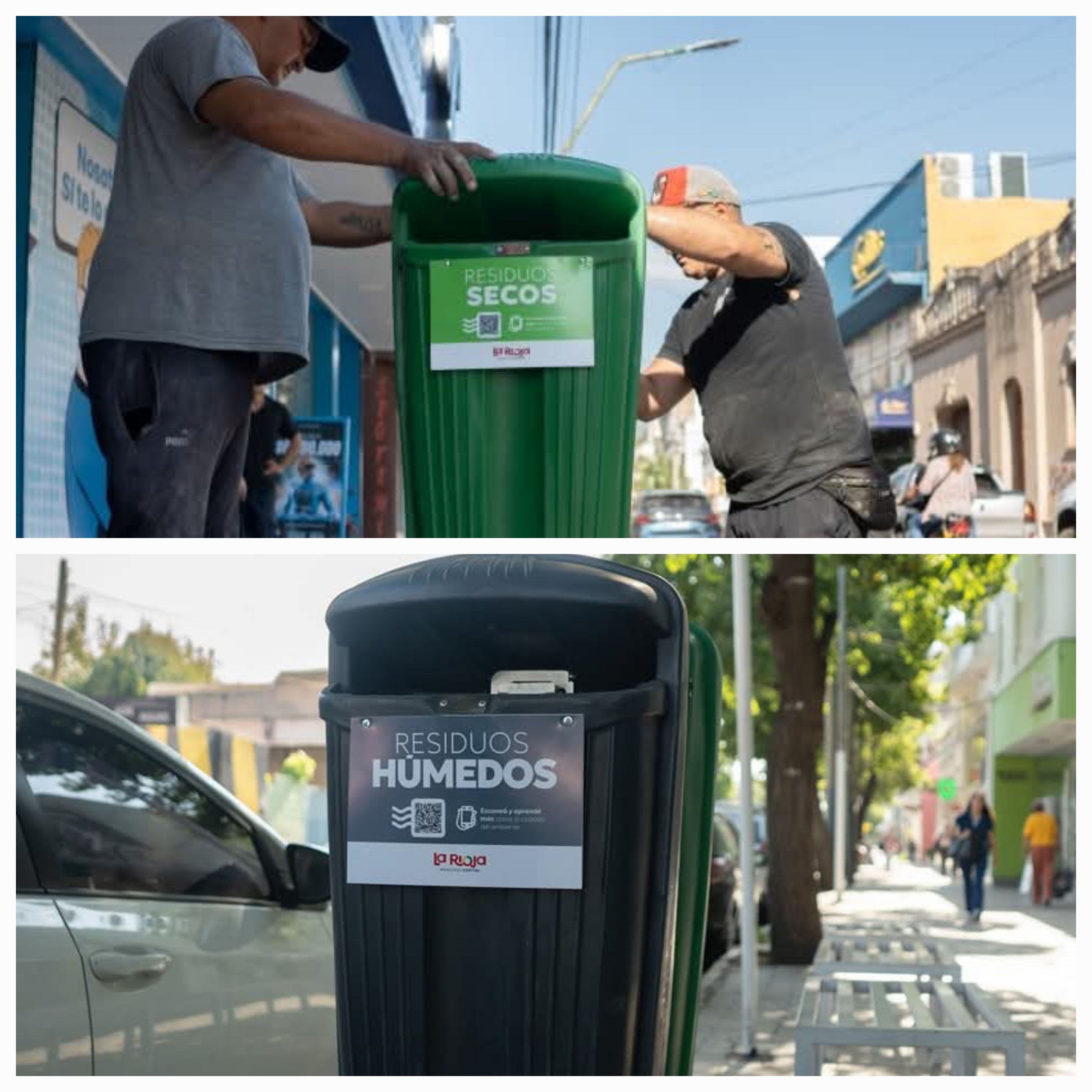 El Municipio instala cestos de basura en micro y macro centro para mantener la limpieza.