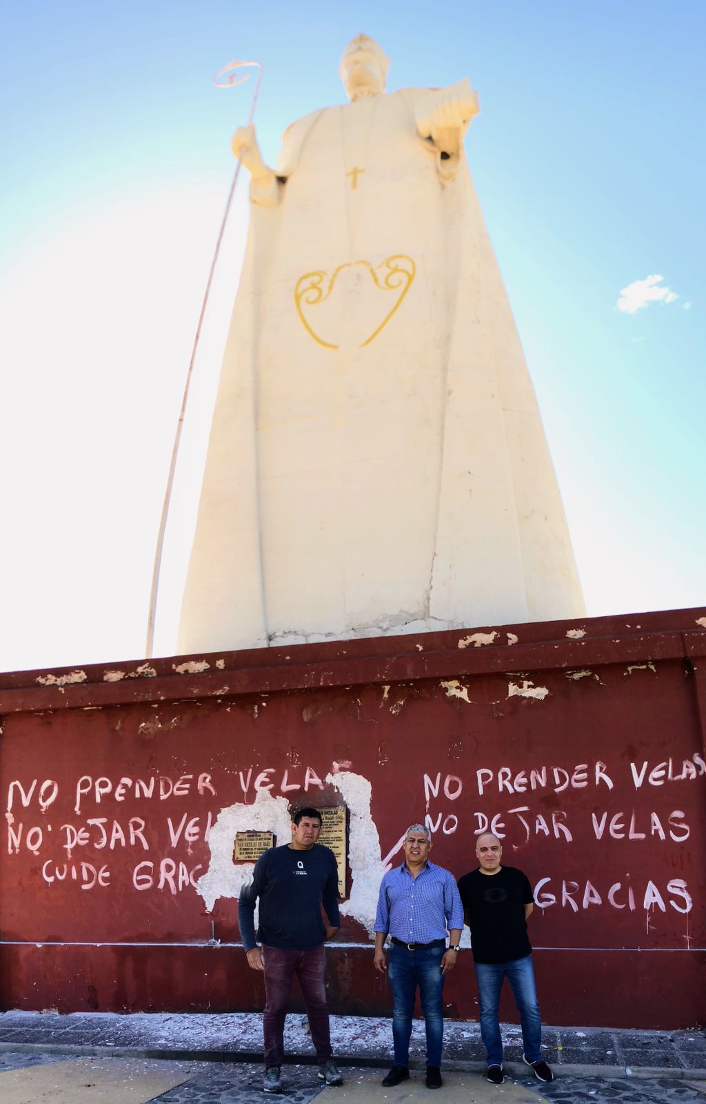 Con el acompañamiento de AJALaR se dio inicio la obra de refacción de la imagen de San Nicolás 