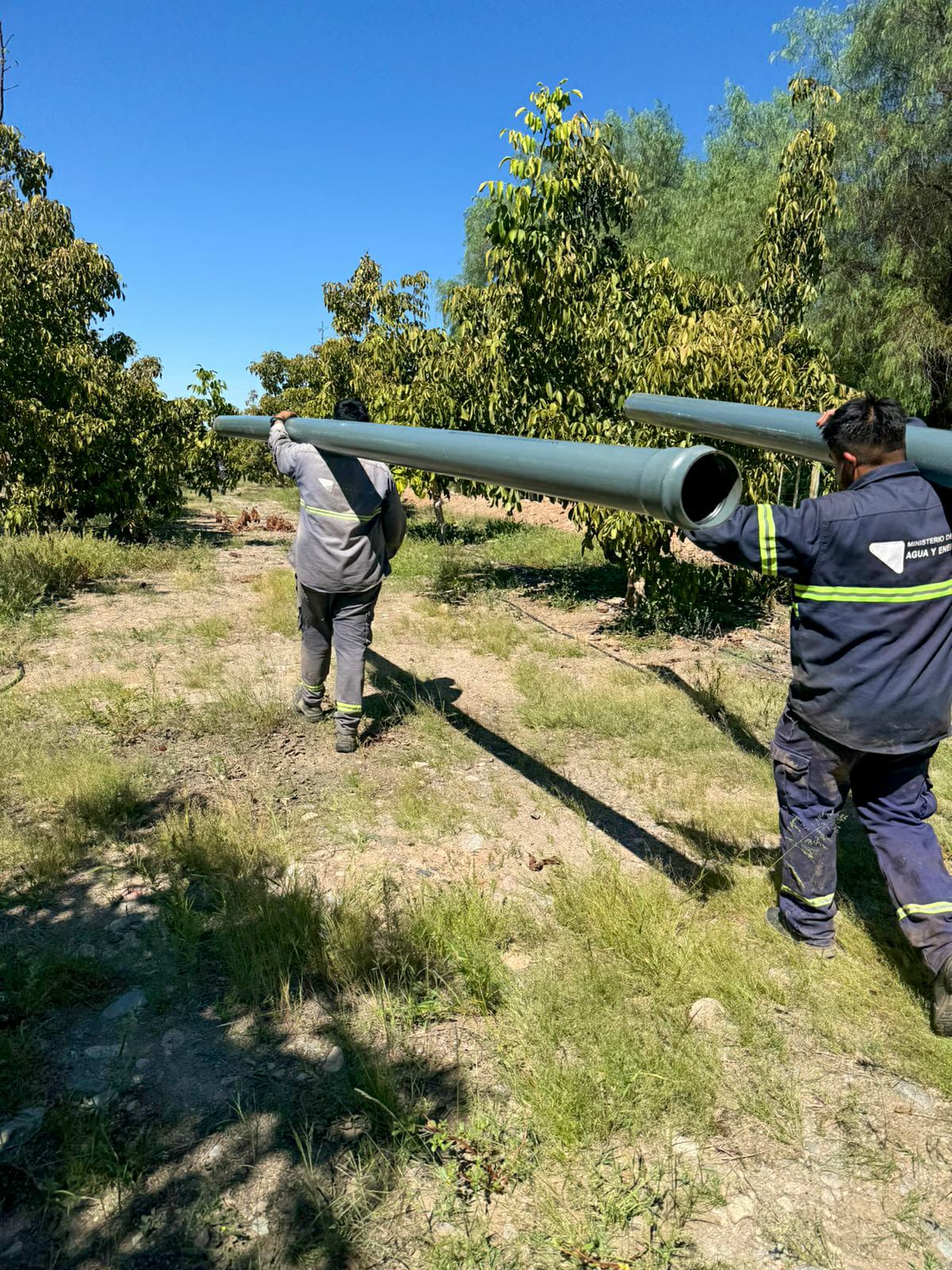 Emergencia Hídrica. El gobierno provincial continúa ejecutando obras en apoyo a regantes riojano