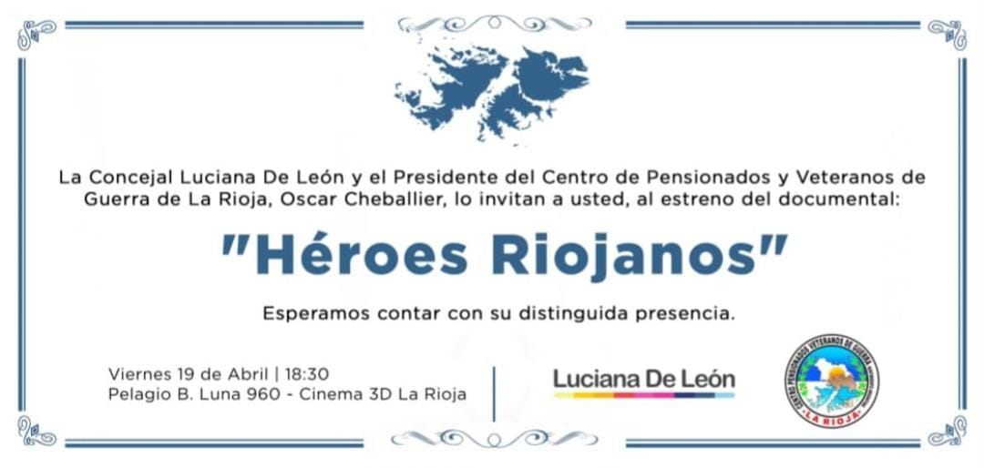 El documental “Héroes Riojanos