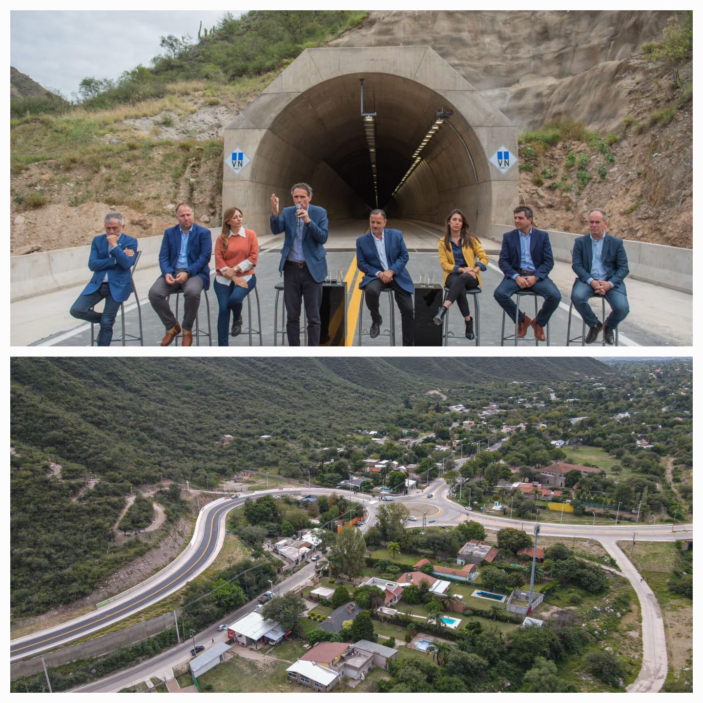Quintela inauguró imponente obra del túnel y el ensanche sobre Ruta Nacional N° 75