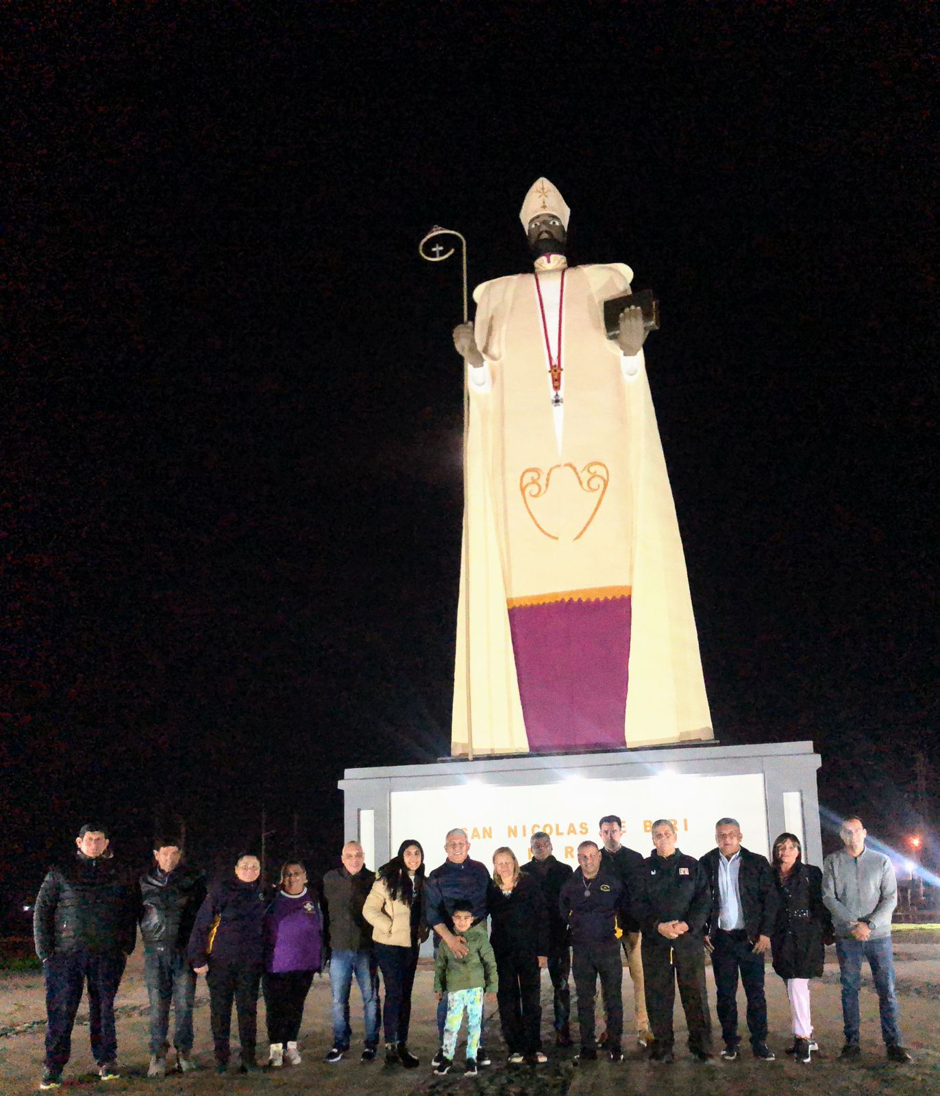 Finalizó obra de restauración e iluminación de la imagen de nuestro Santo Patrono San Nicolás de Bari  