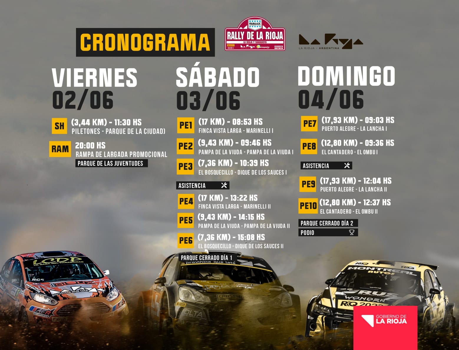 Del 2 al 4 de junio. Presentan oficialmente el itinerario para el Rally de La Rioja 
