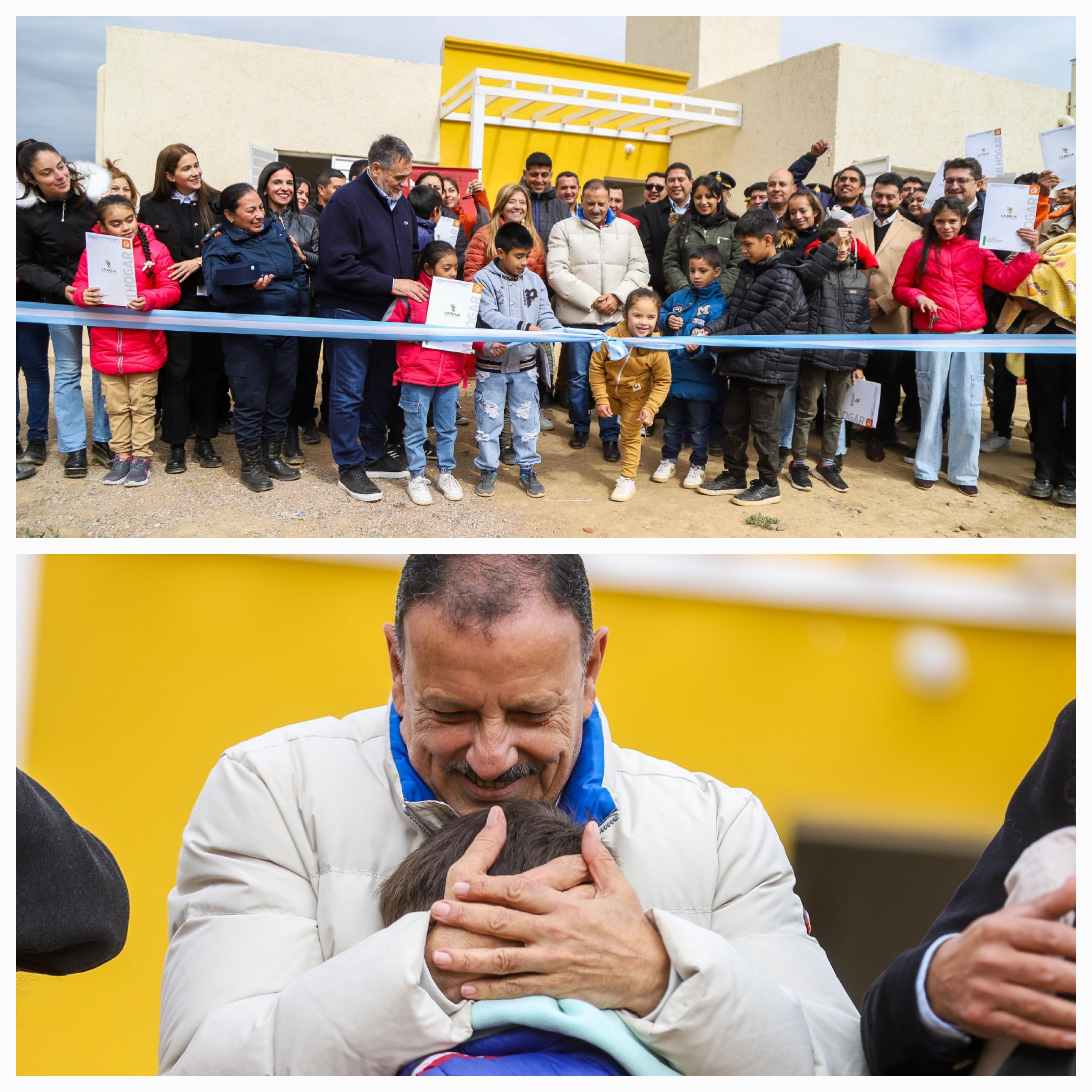 Concretando sueños y otorgando derechos. Quintela entregó las llaves de sus hogares a 12 familias en Famatina.