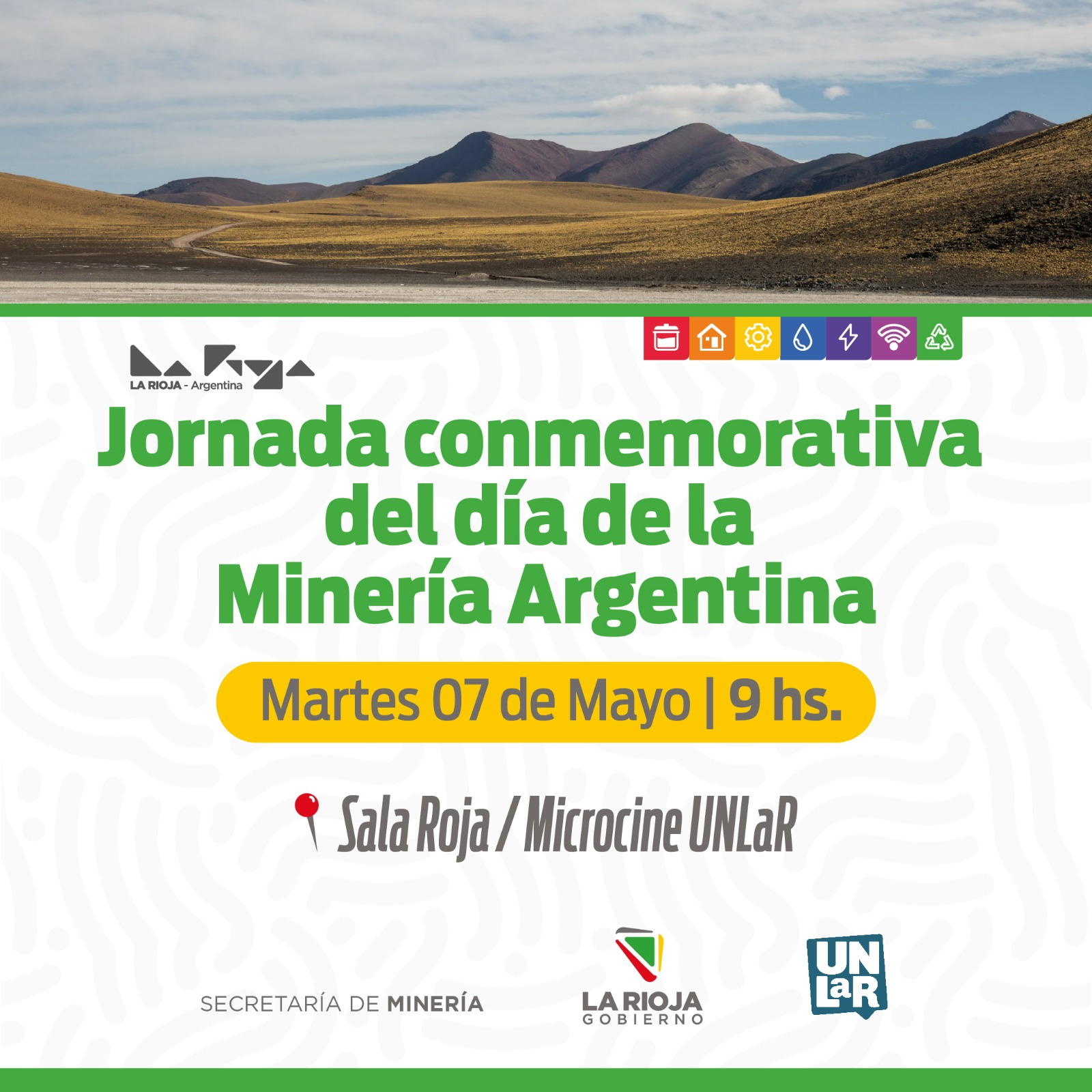 Se invita a participar de la Jornada conmemorativa del día de la Minería Argentina.