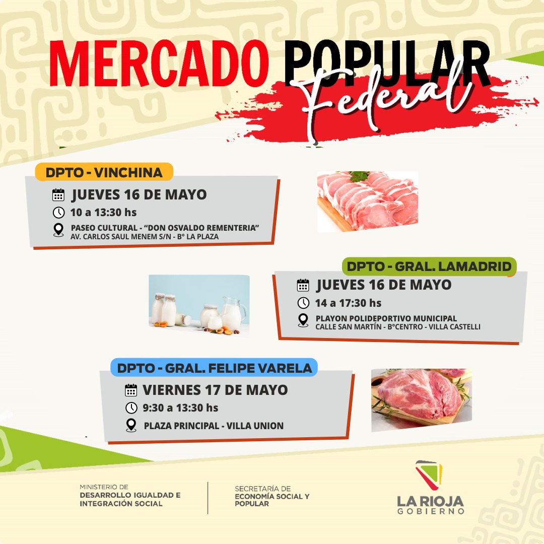 El Mercado Popular Federal llega al Valle del Bermejo.