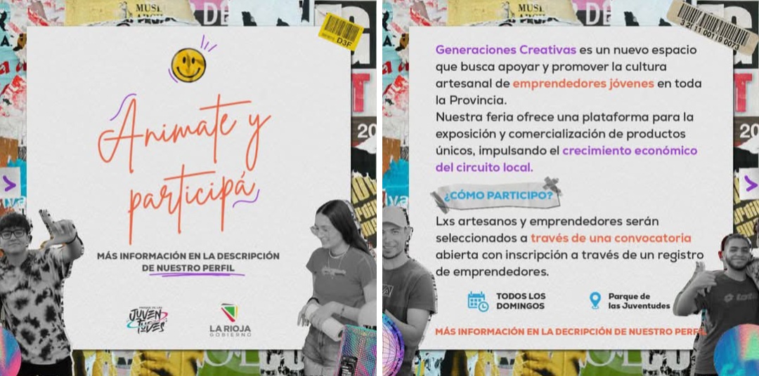 La feria “Generaciones Creativas” abre espacio al talento joven y a la producción local