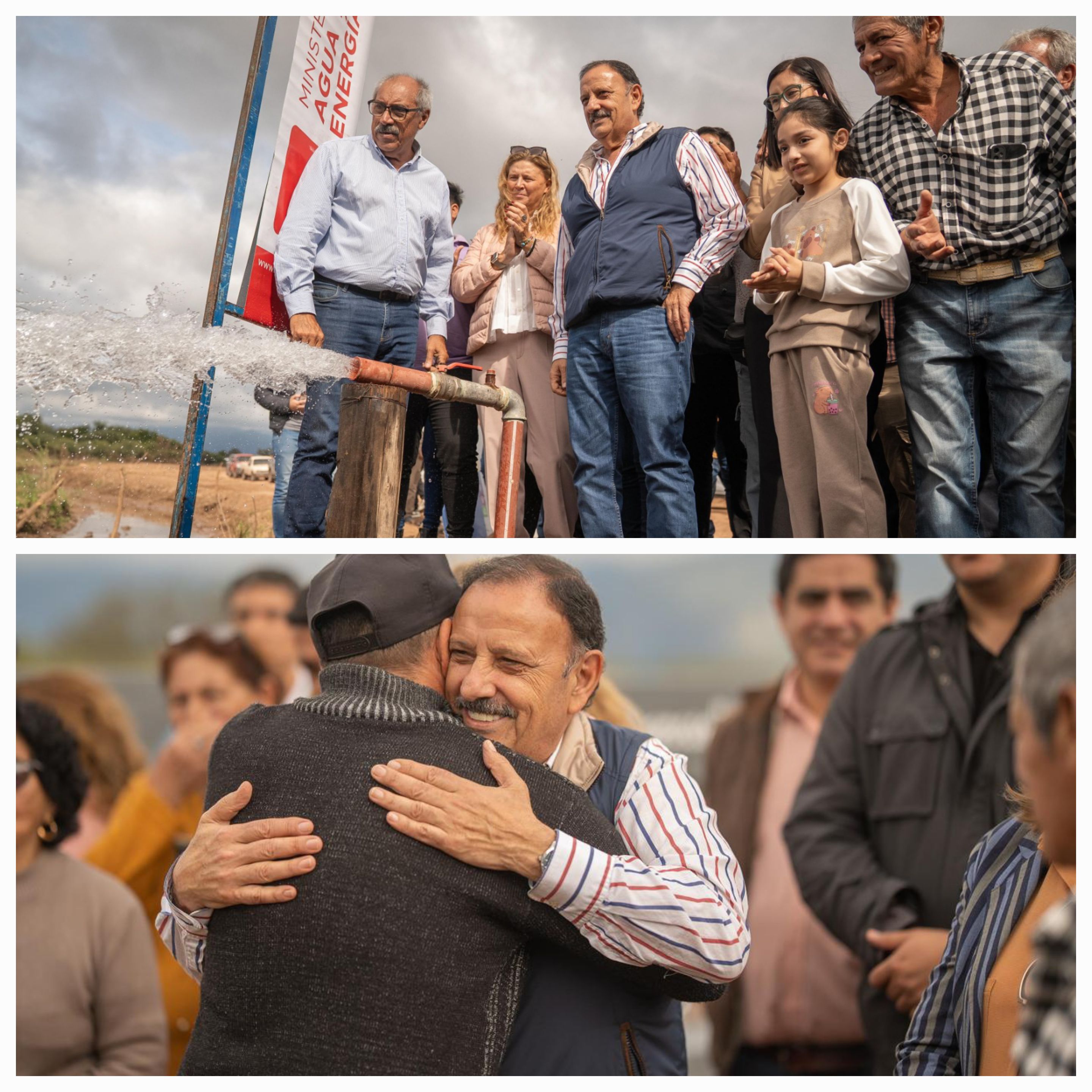 Quintela inauguró el acueducto Los Horneros en Chamical.