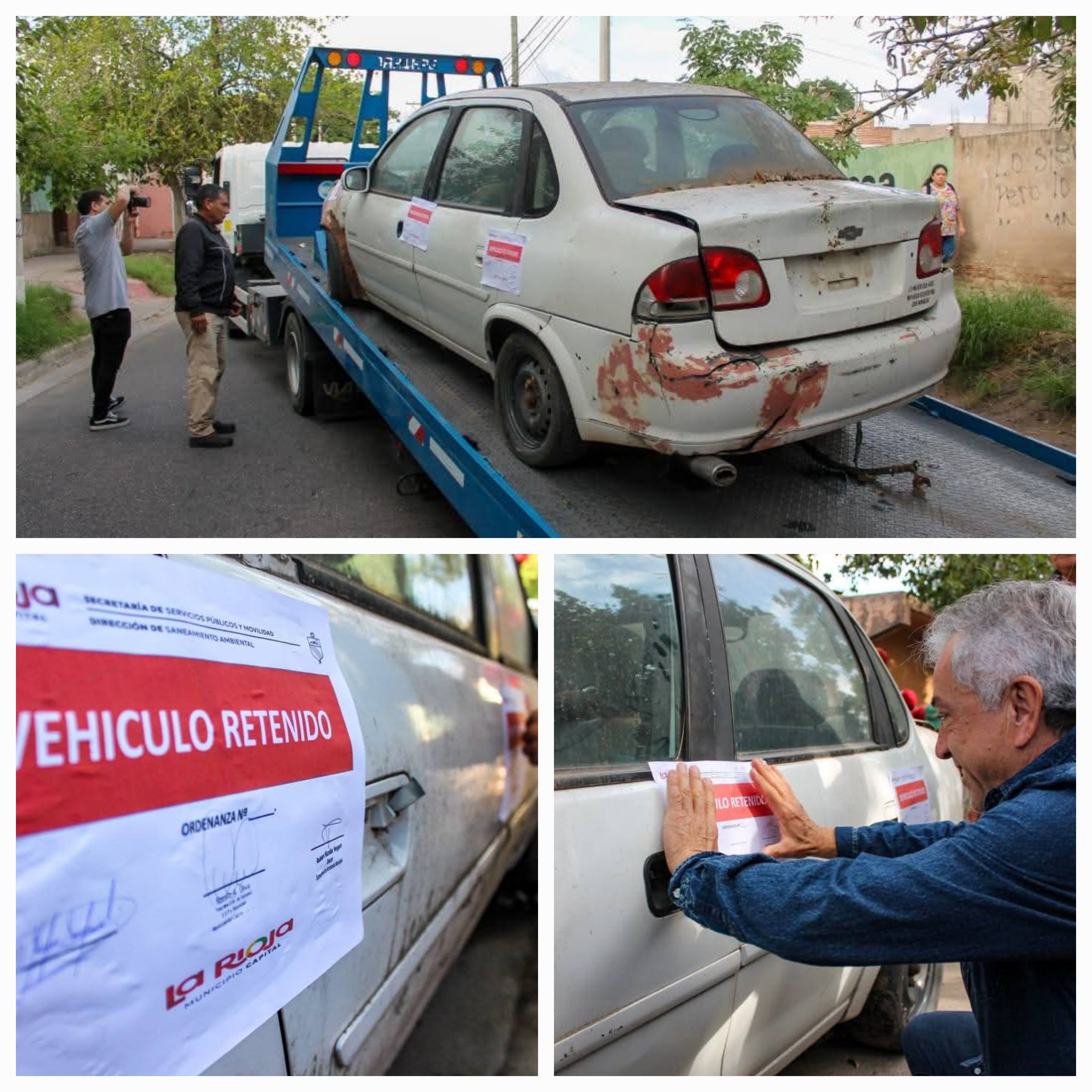 Continuan los controles del Municipio Capital en el retiro de vehiculos abandonados.