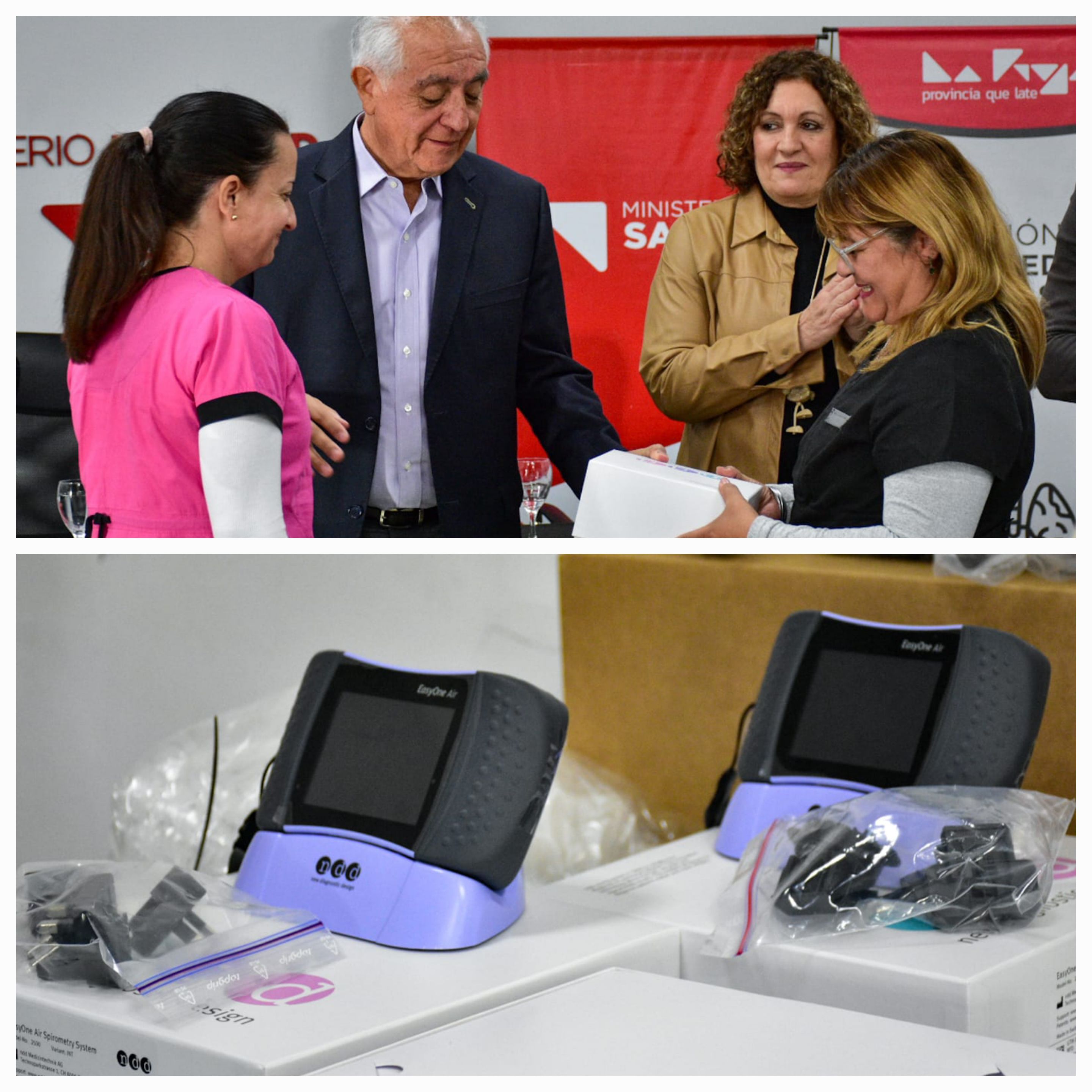 Entregan espirómetros a centros de salud y hospitales del interior para avanzar en la detección de enfermedades respiratorias