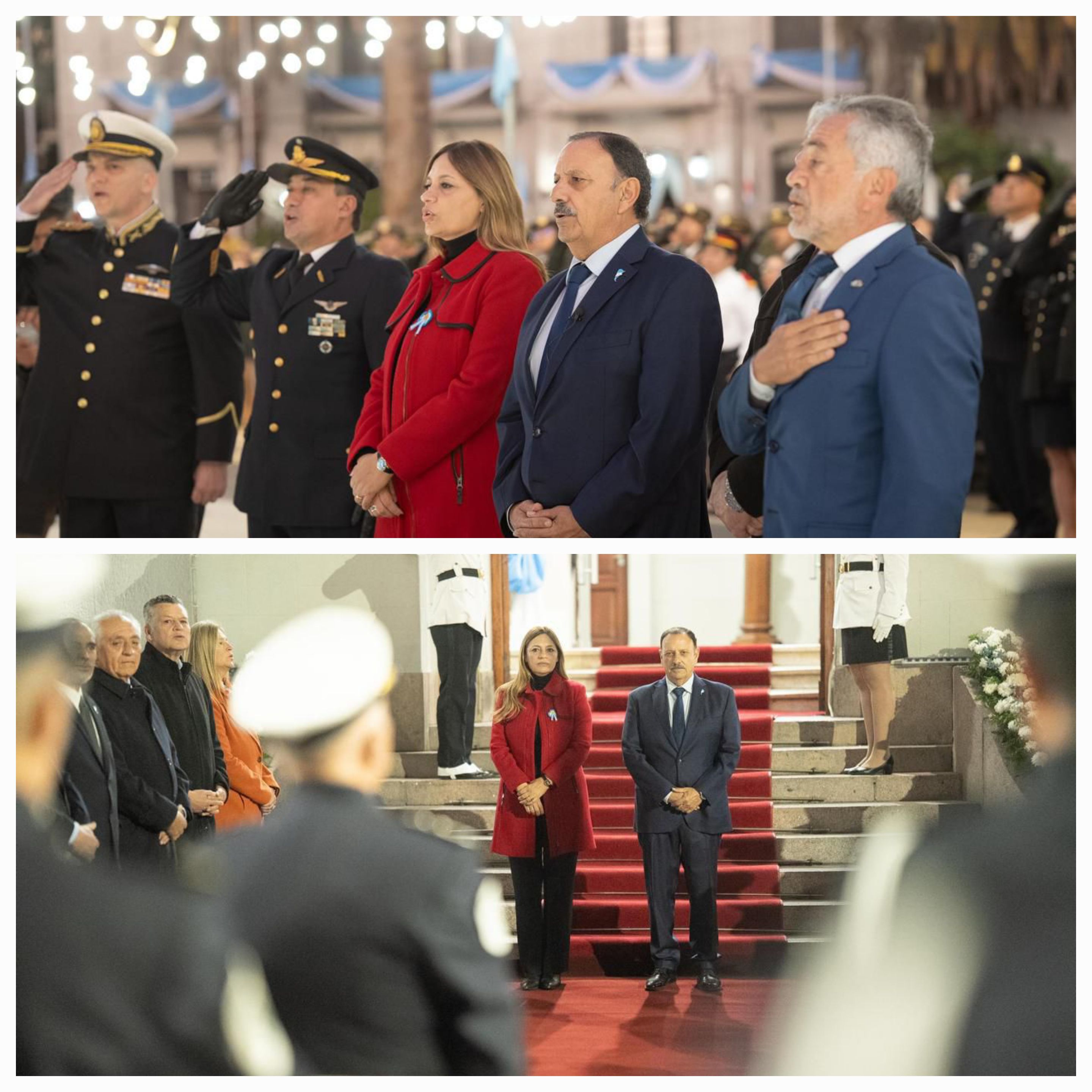 En la celebración por el 25 de Mayo, Quintela llamó a defender la Patria y a distribuir la riqueza con justicia.