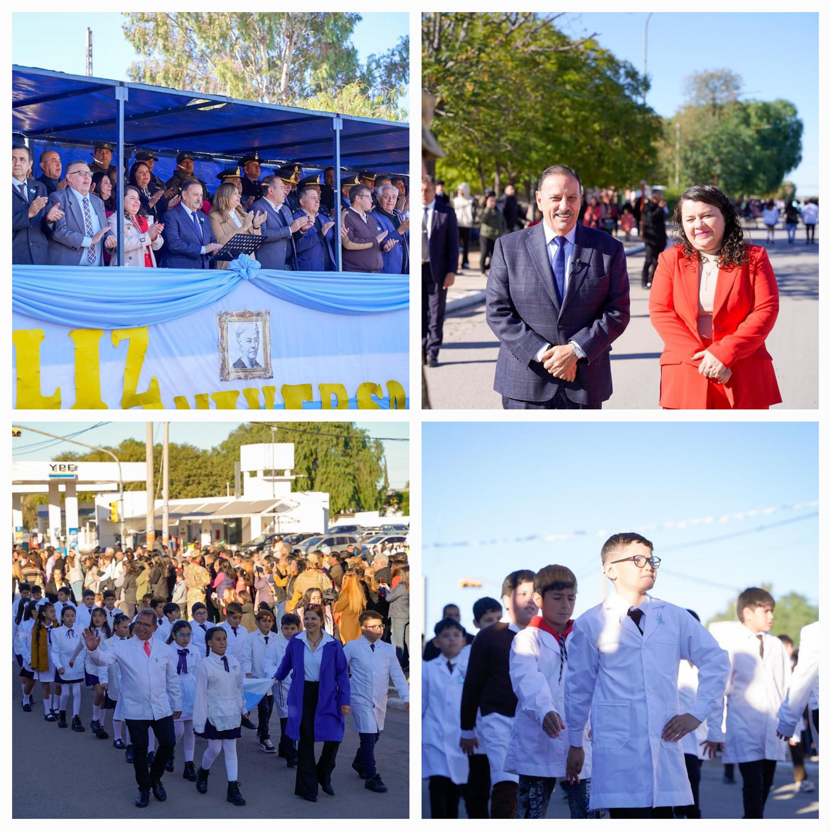 Quintela encabezó los actos por el aniversario de Rosario Vera Peñaloza y llamó a proyectar un futuro con más oportunidades
