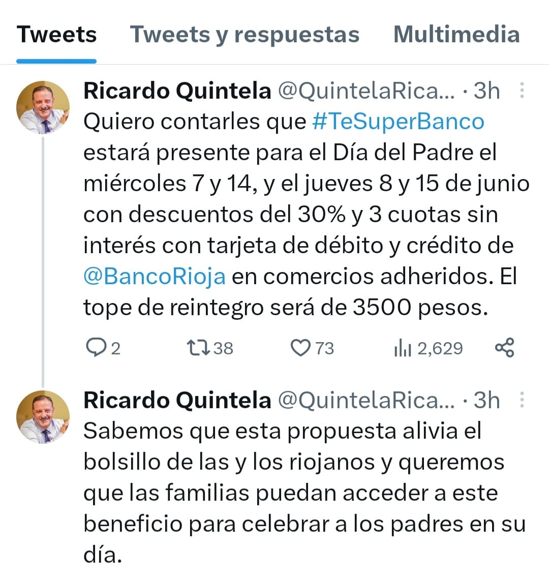 El Gobierno provincial lanzó “Te Súper Banco Día del Padre”