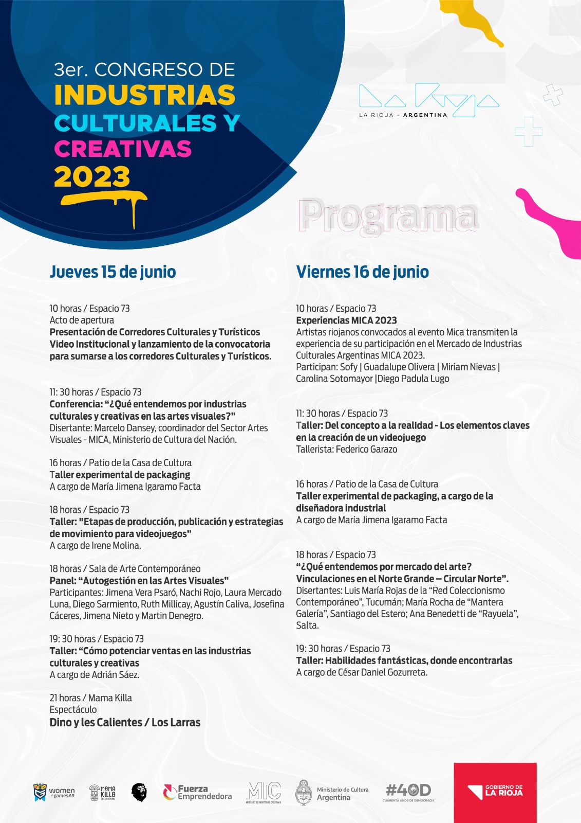 Este jueves inicia el 3er Congreso de las Industrias Culturales y Creativas 2023