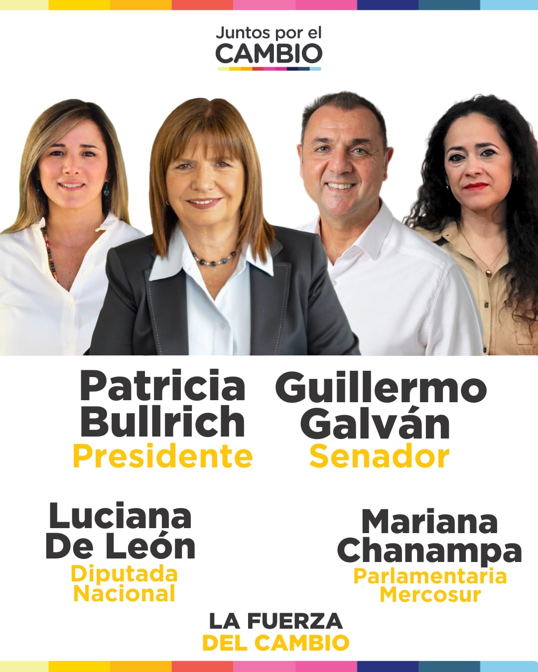 Candidatos de Patricia Bullrich. 
