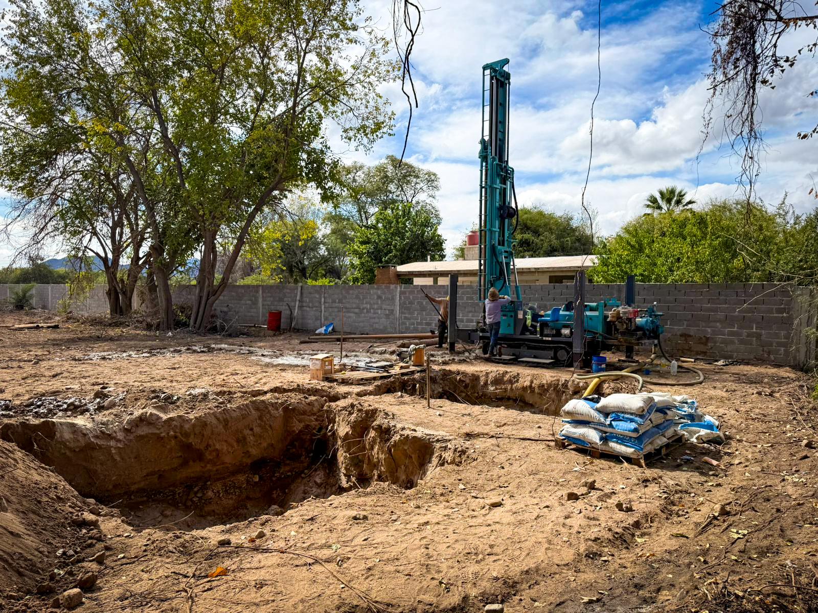 Avanza una nueva perforación en Nonogasta que fortalecerá el abastecimiento de agua potable y beneficiará a miles de vecinos