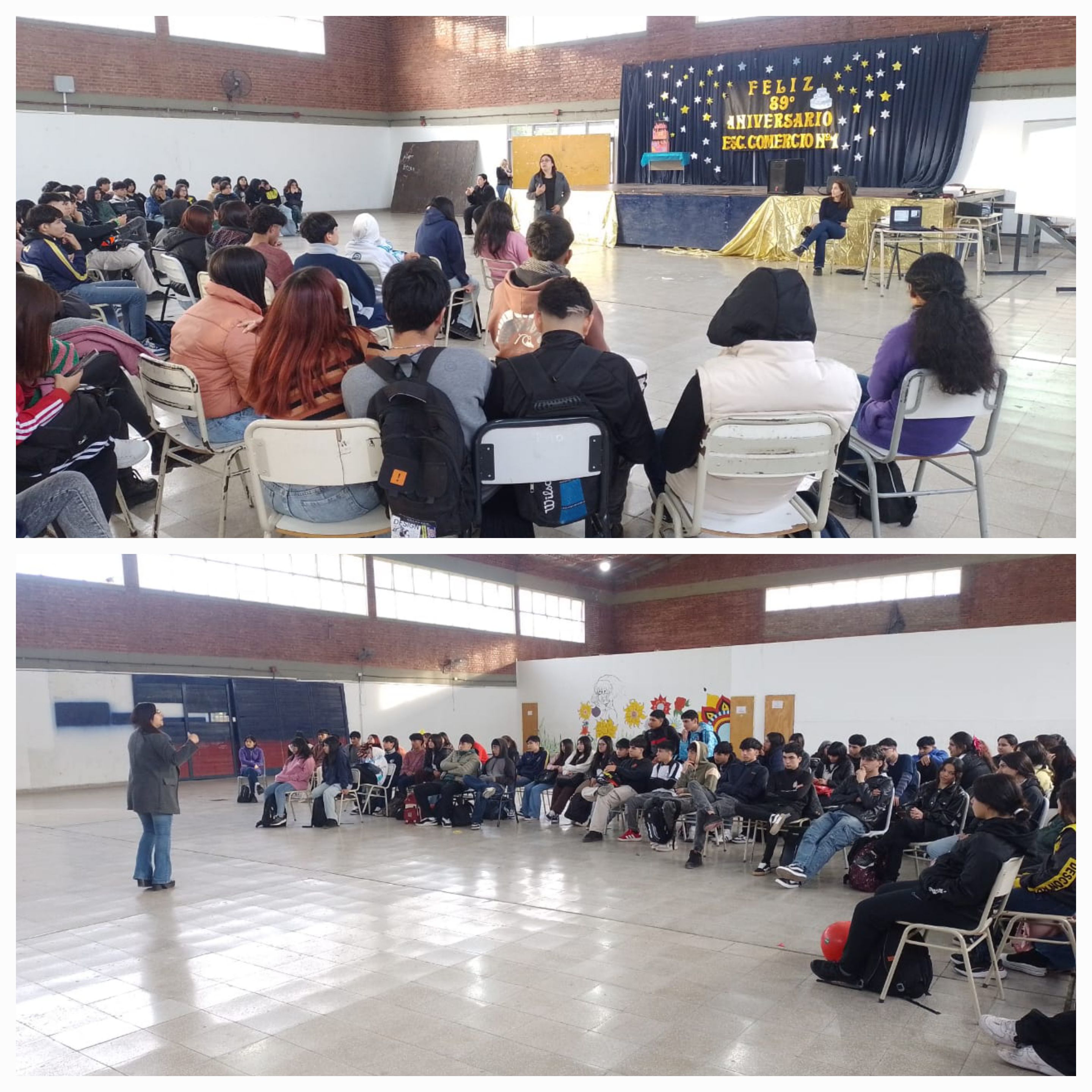 Estudiantes de Comercio N° 1 participaron en jornadas de concientización digital. 