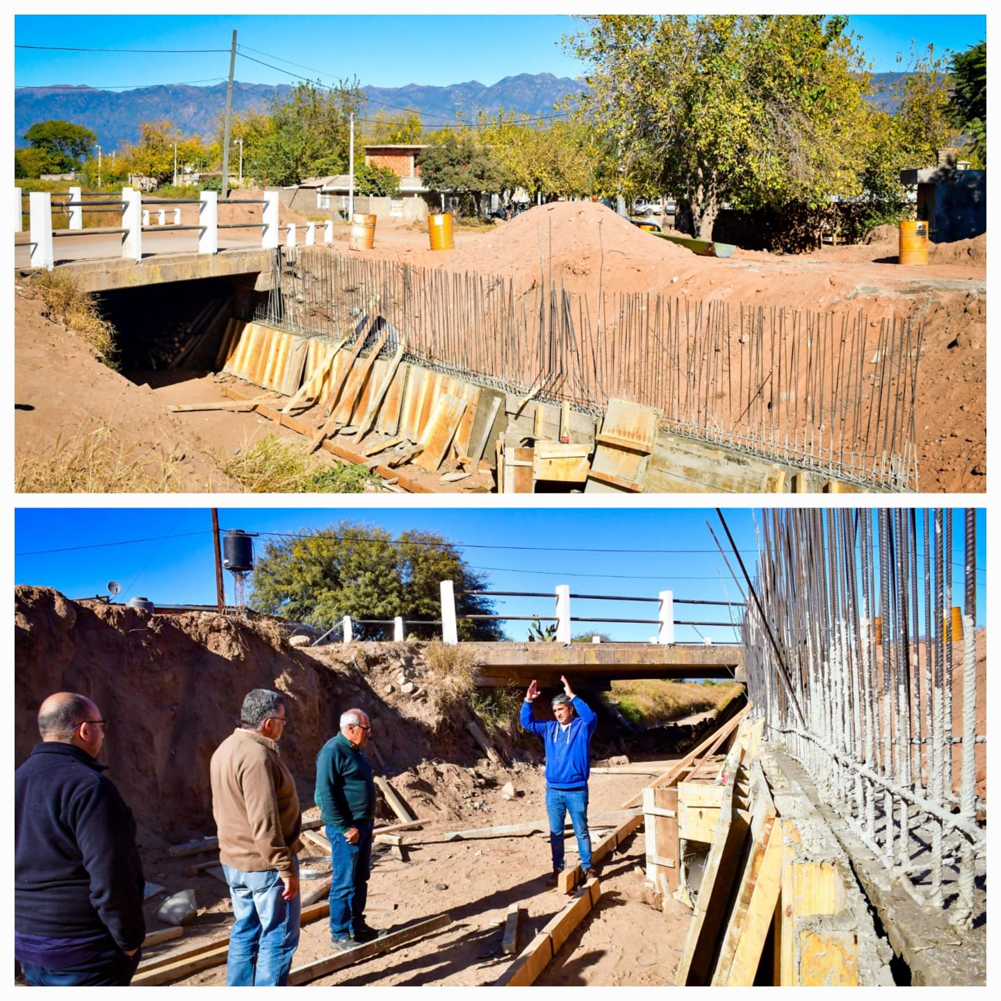 La Provincia avanza en Chamical con una obra hídrica clave que evitará inundaciones. 