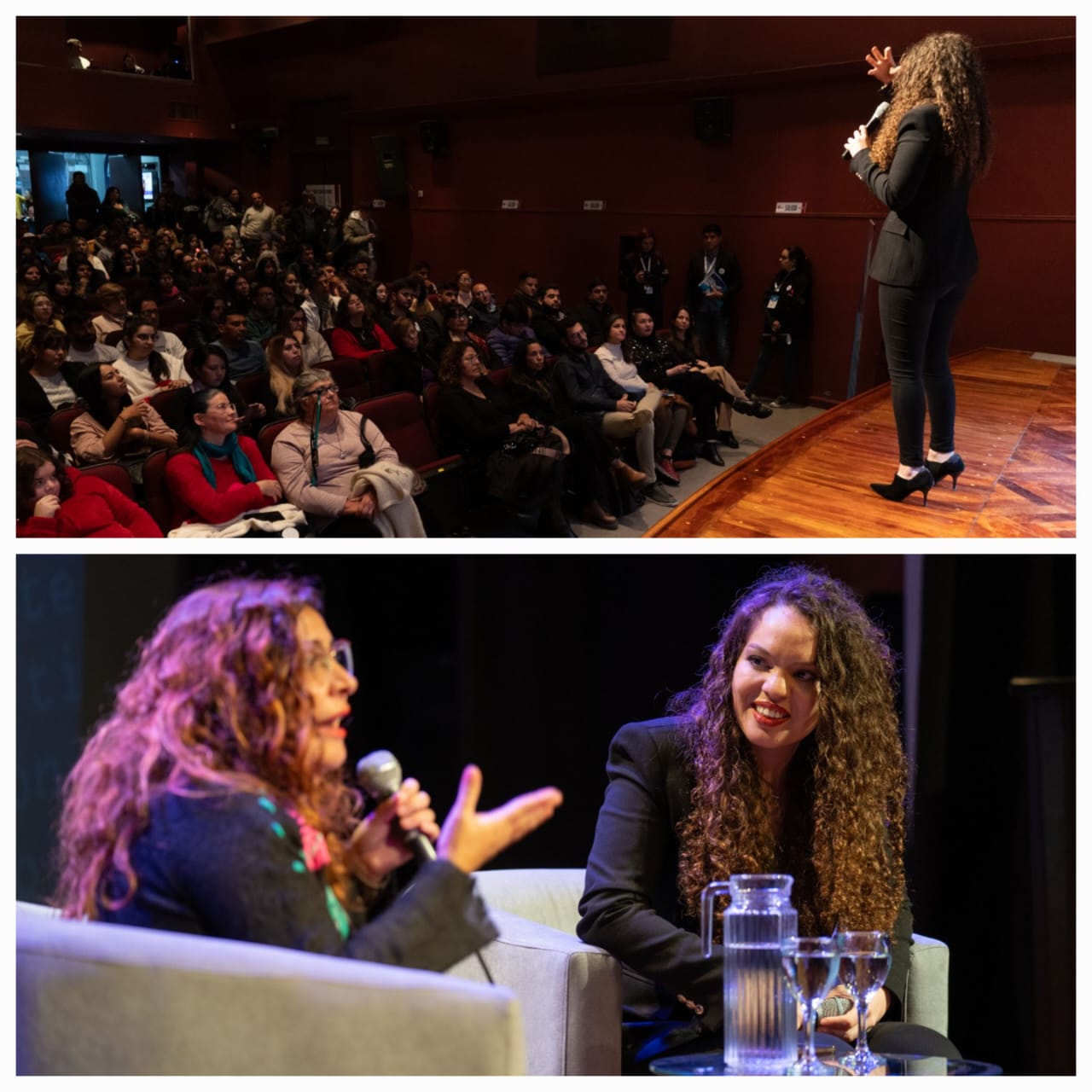 Presentada por Luz Santángelo. Mayra Arena presentó “De la vía, para allá”, una charla en primera persona sobre la pobreza 