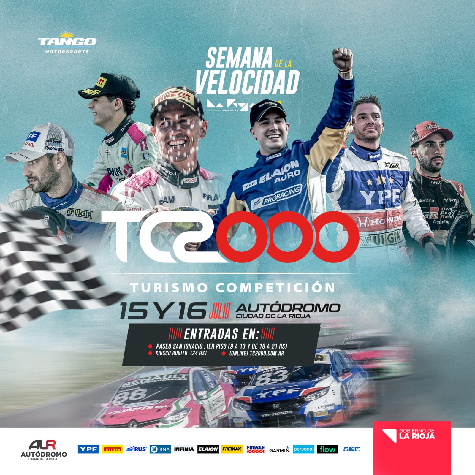 Entradas a la venta desde mañana. Se realiza el 43° Campeonato de TC 2000 en el Autódromo Ciudad de La Rioja 