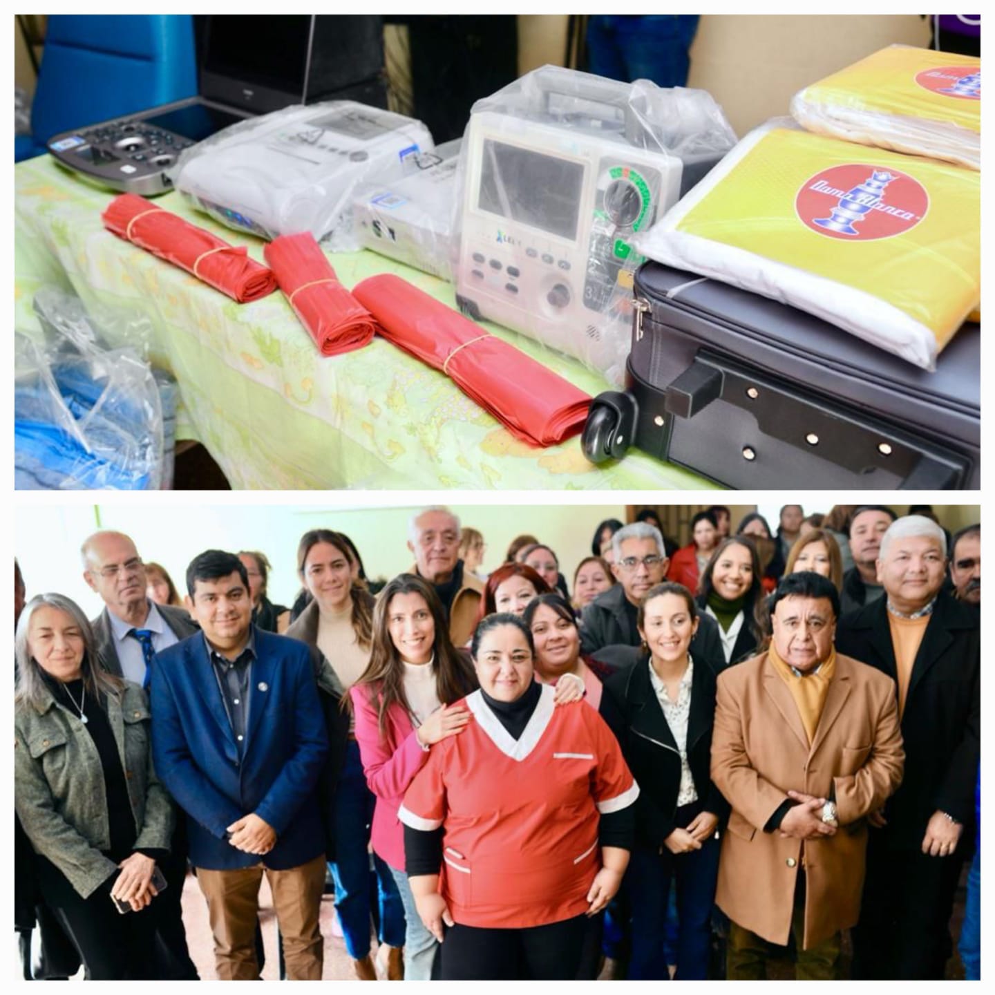  Florencia López entregó ecógrafo doppler y electro cardiógrafo infantil al hospital San Nicolas.