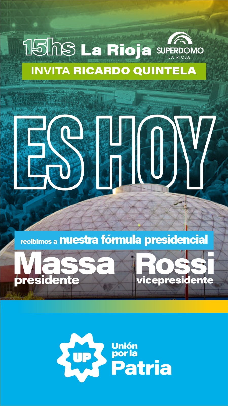 Llegada de Massa a La Rioja: “Aspiramos a que más de 20 mil riojanos lleguen al Superdomo”