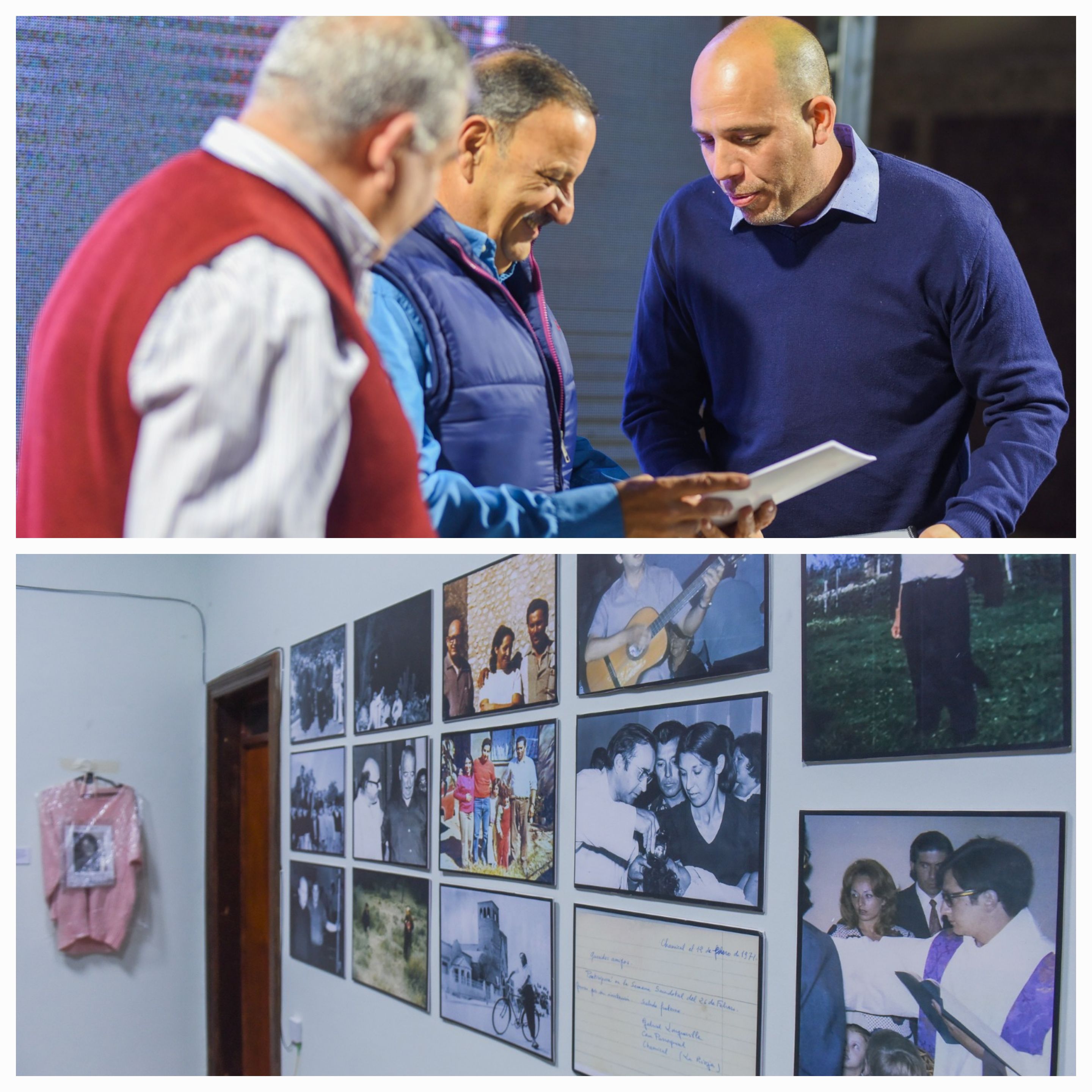 Con la presencia de Ricardo Quintela, inauguraron muestra fotográfica y de objetos de víctimas de la dictadura cívico militar