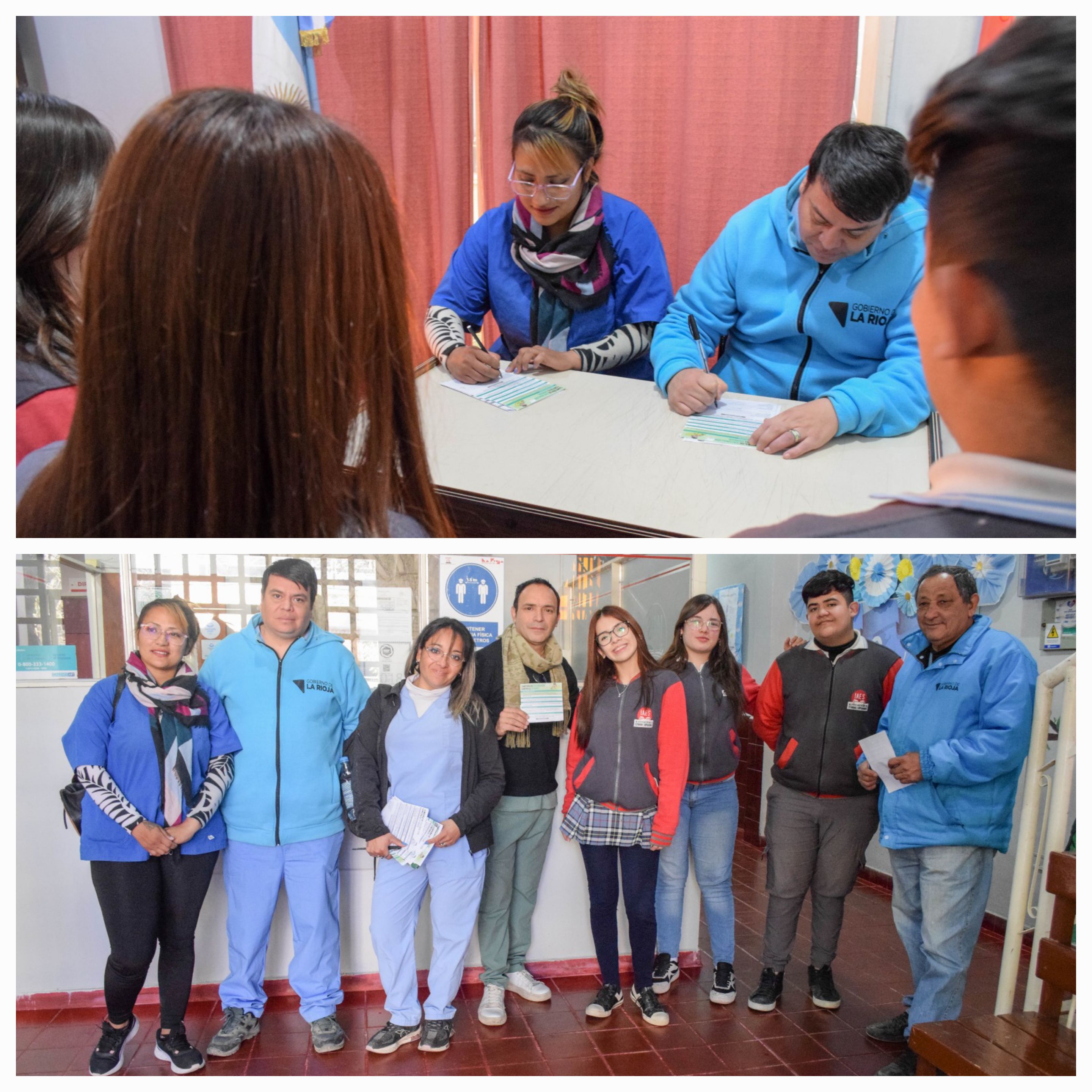 Agentes sanitarios visitan escuelas para informar e inscribir a estudiantes que quieran vacunarse contra el dengue.