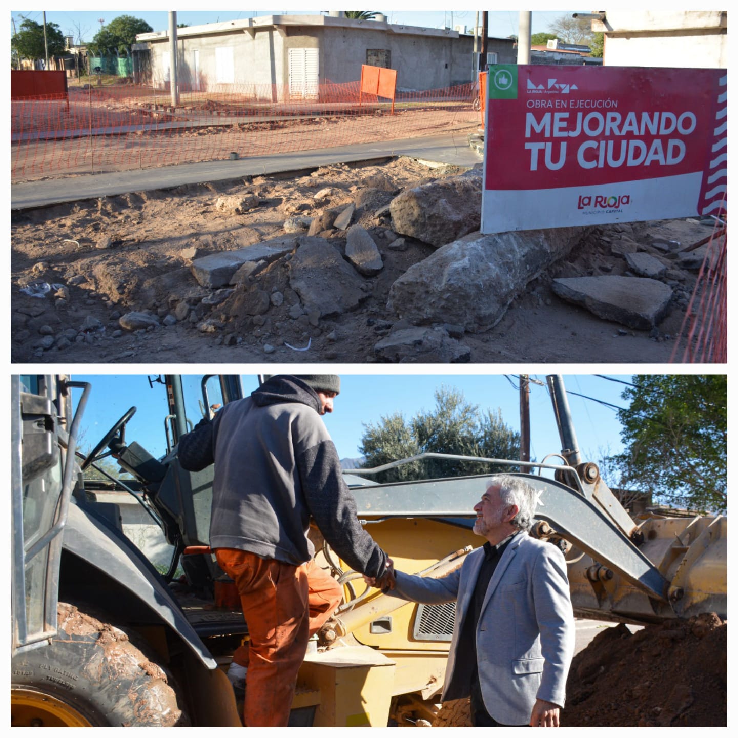 Se puso en marcha la renovacion total de calle Paso de los Patos.