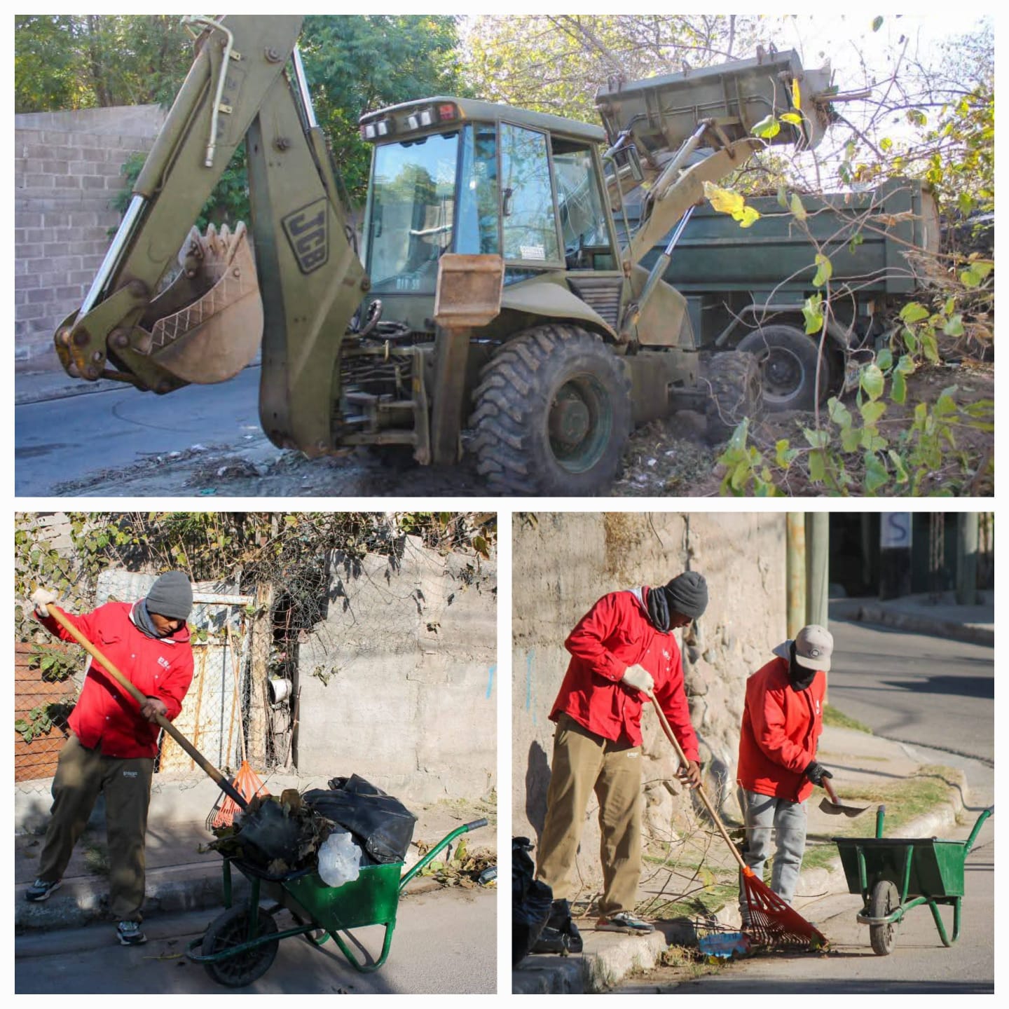 Importante operativo del municipio Capital a traves de Saneamiento Ambiental en el sector de los Alpes Riojanos. 
