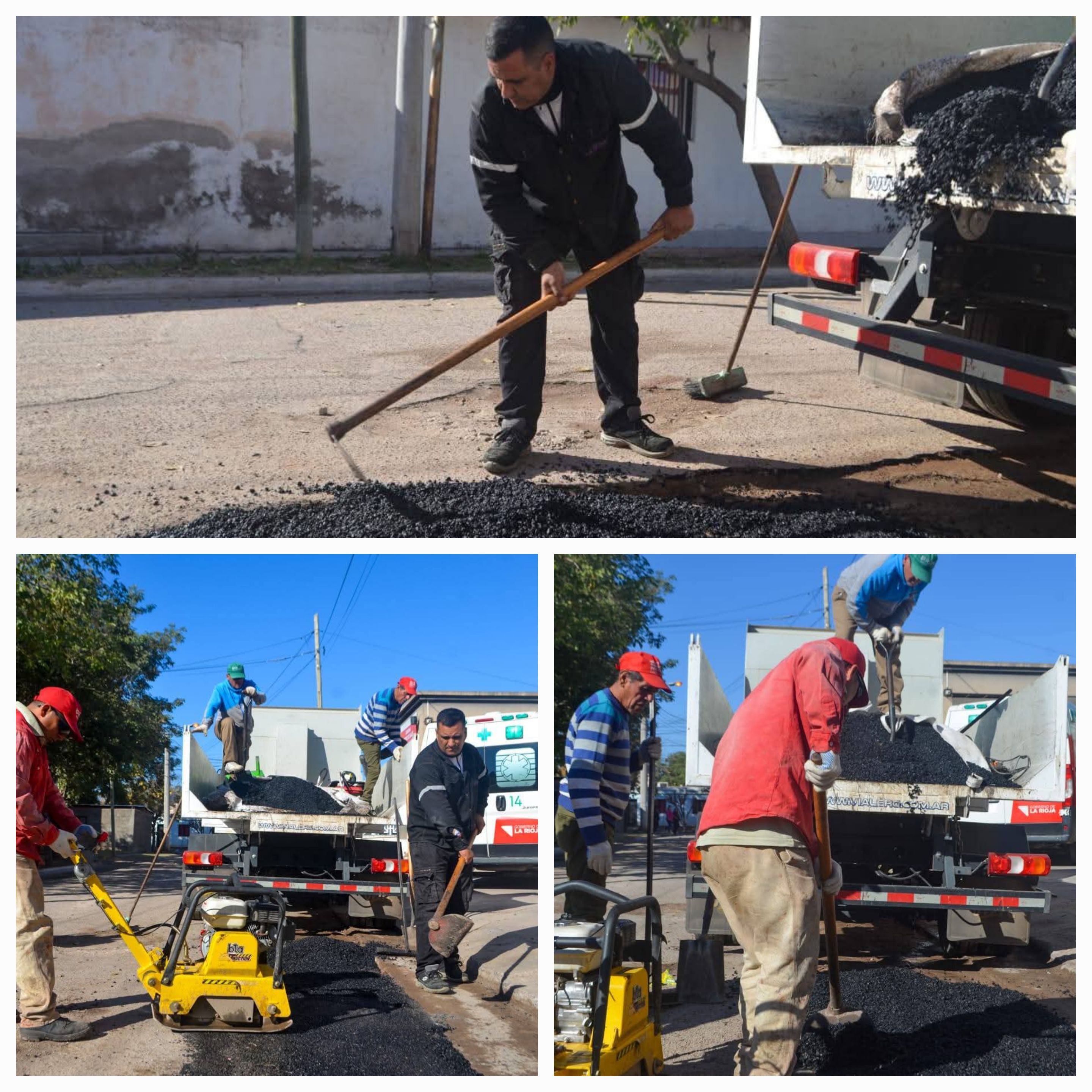 Avanza el plan de bacheo del Municipio de la Capital para una Ciudad ordenada y segura.