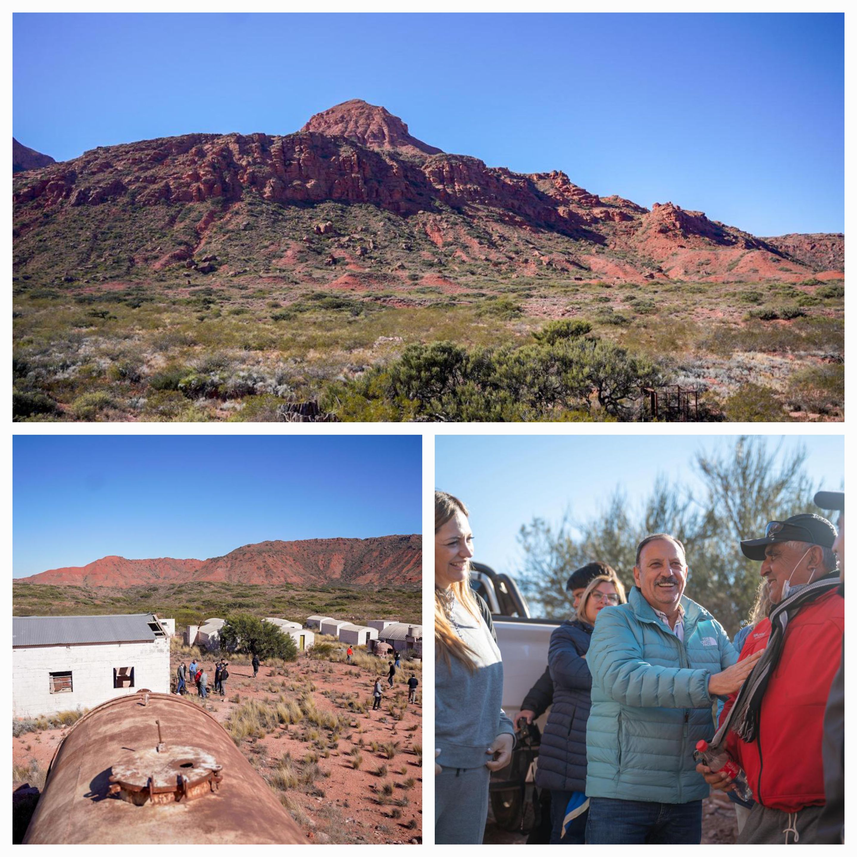 Quintela recorrió la zona donde se proyecta el nuevo circuito turístico de la Cuesta Desabrida. 