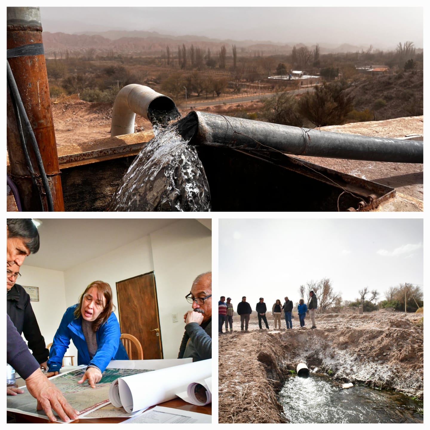 El Gobierno de La Rioja ejecuta obras clave para garantizar el suministro de agua domiciliaria en Villa Unión