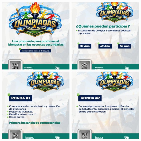 Invitan a estudiantes de escuelas secundarias a participar de las Olimpiadas de Salud Mental 2026