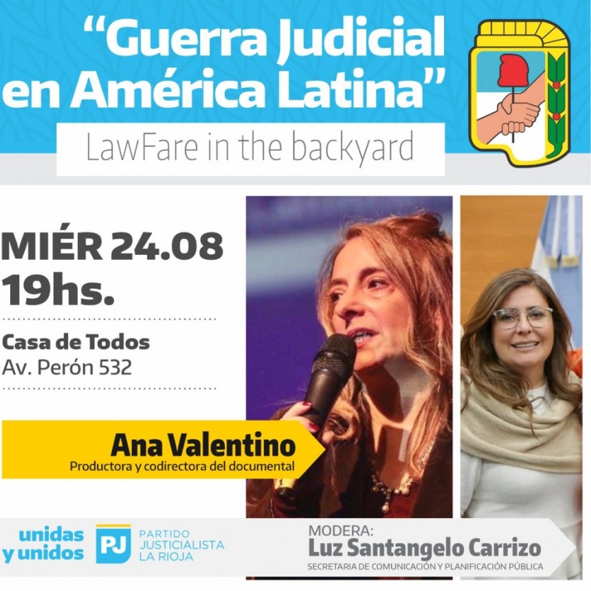 Se realiza actividad de Cine Debate en la Casa de Todos “Guerra Judicial en América Latina” Lawfare the backyards