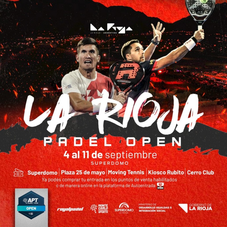 Se disputará La Rioja Pádel Open en el Superdomo 