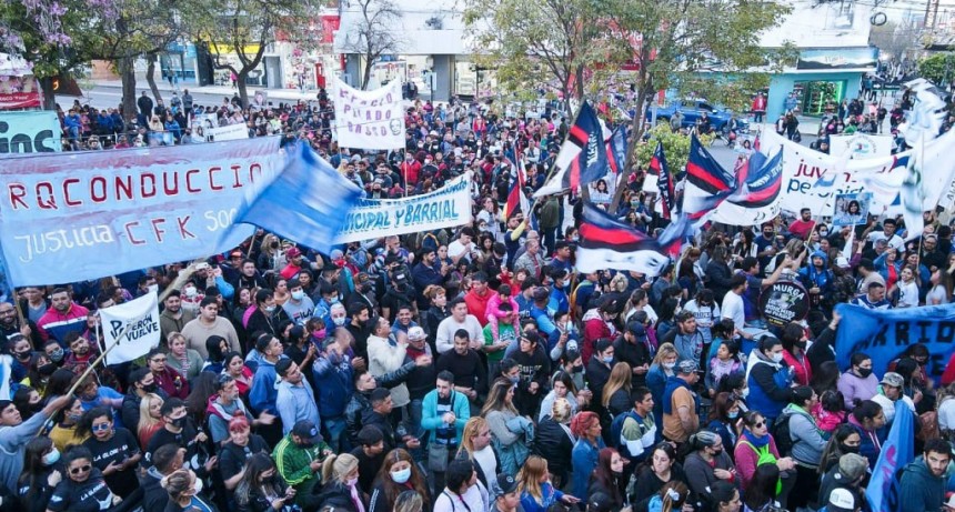 La Rioja marchó hoy en respaldo a Cristina Kirchner 