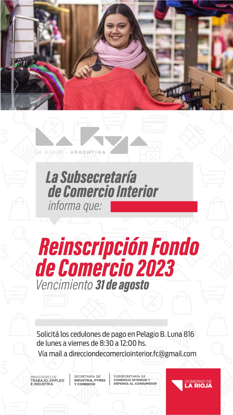 Realizan reinscripción  al Fondo de Comercio.