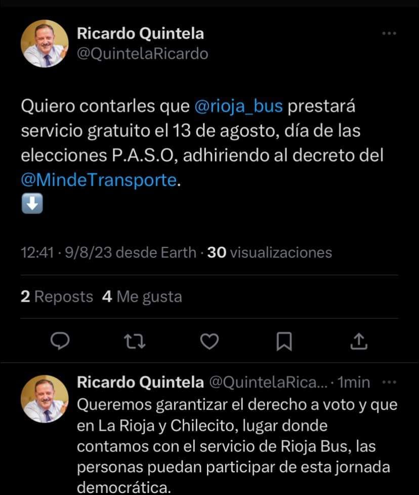 Rioja Bus será gratuito este domingo 13 de agosto