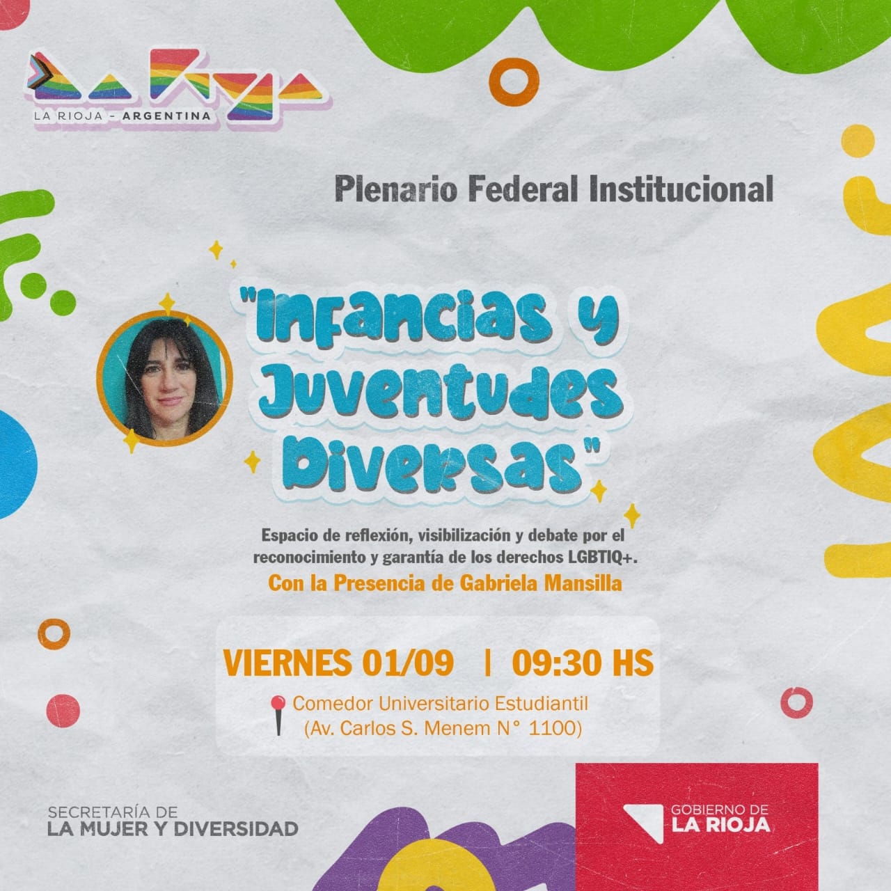 Invitan a participar del Plenario Federal Infancias y Juventudes Diversas