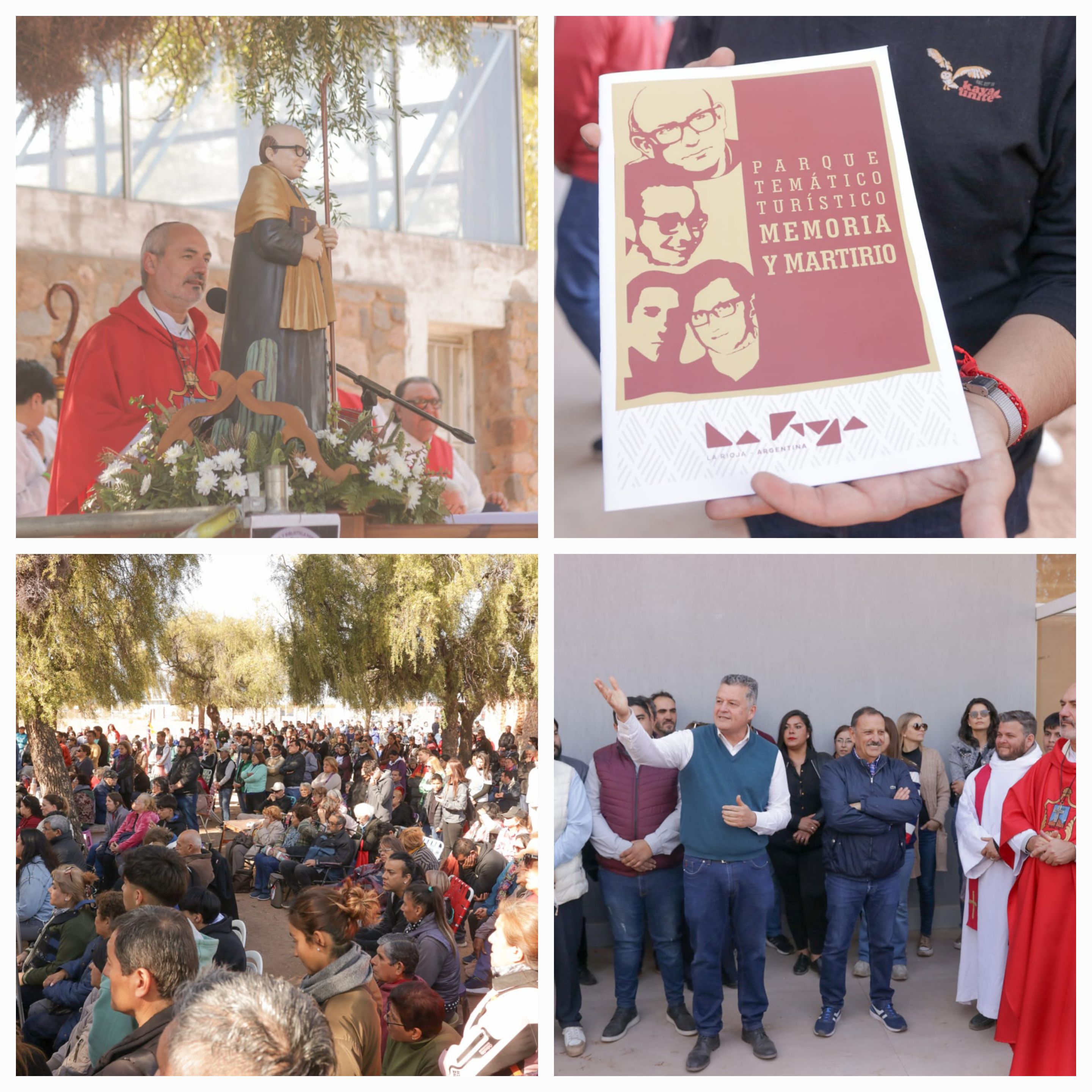 Punta de Los Llanos. El gobernador acompañó a la comunidad riojana que recordó al Obispo y mártir Monseñor Angeleli.