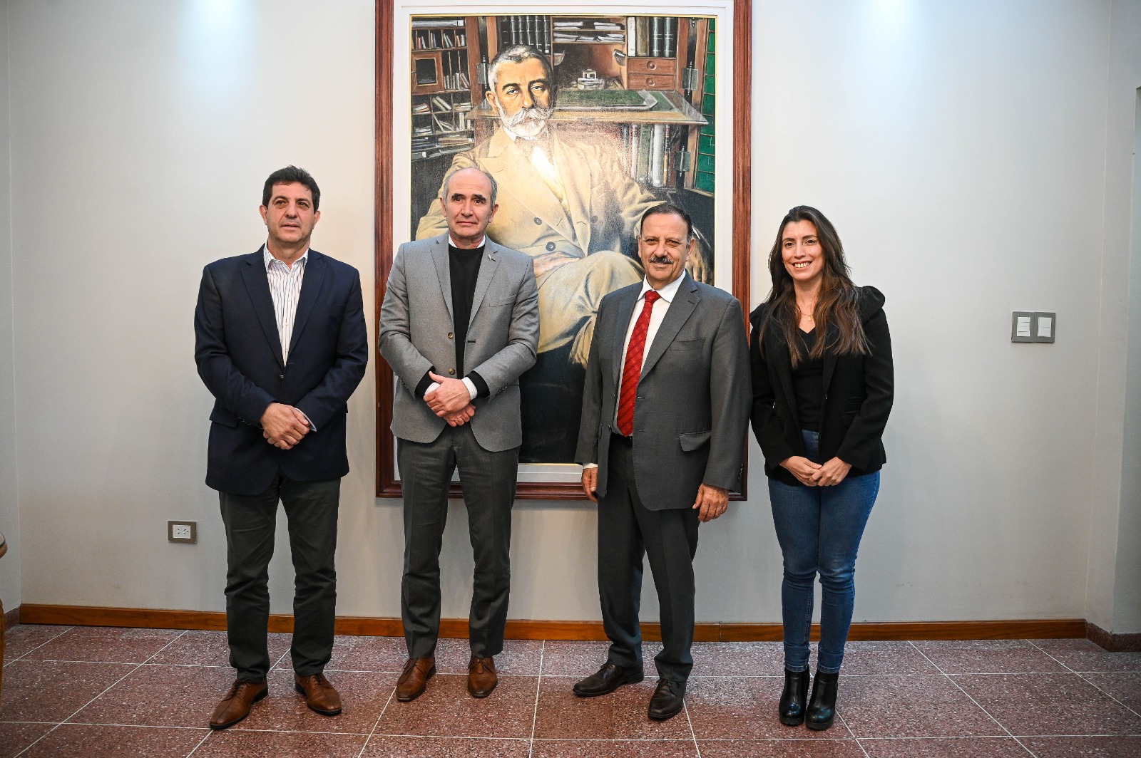 Quintela se reunió con el presidente de la Universidad Nacional de La Plata.